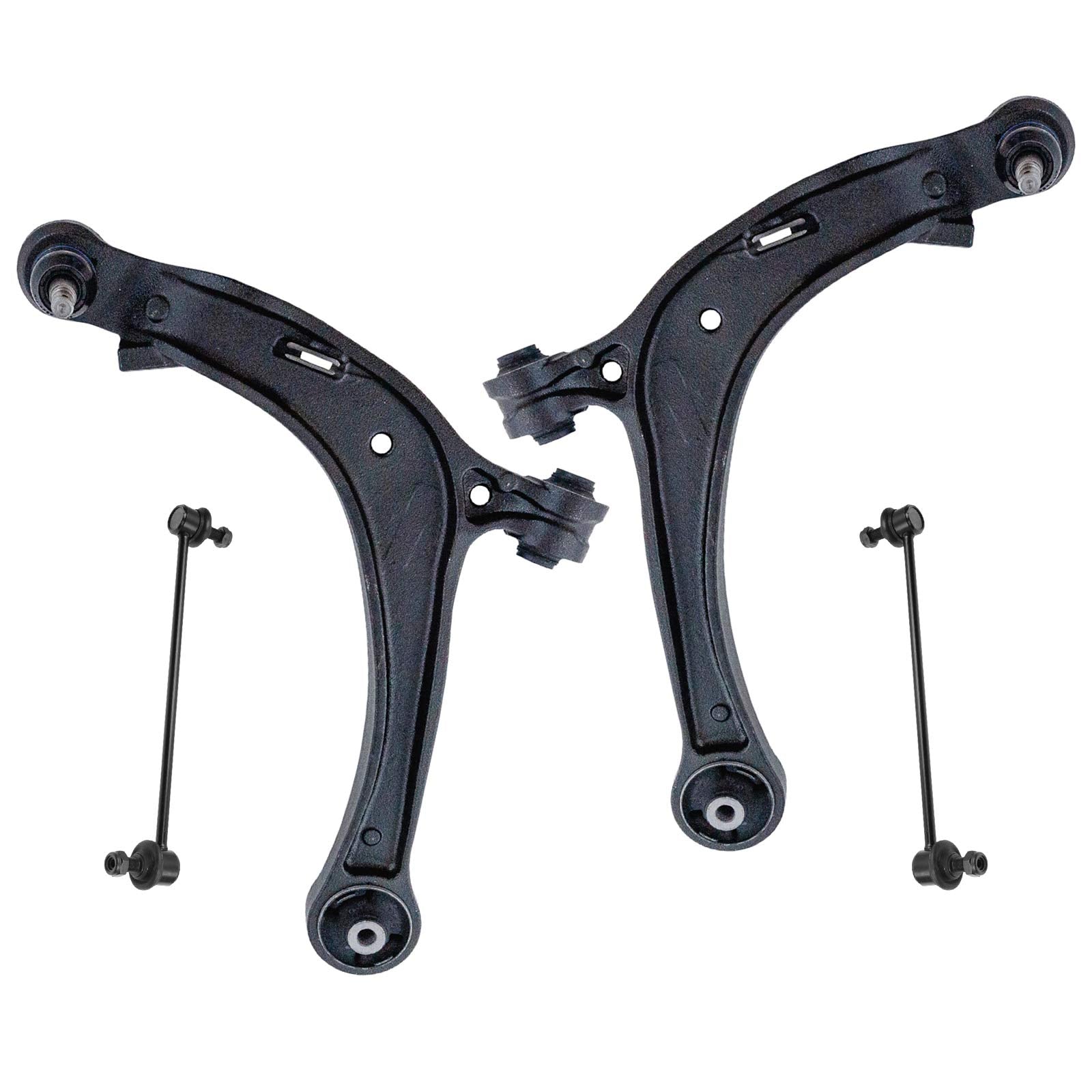 TRQ Front Suspension Kit Control Arm with Ball Joint Sway Bar Stabilizer Link Compatible with 2011-2013 Honda Odyssey