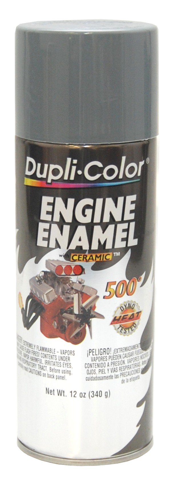 Dupli-Color De1611 Engine Enamel Spray Paint With Ceramic - Ford Gray - 12 Oz Aerosol Can