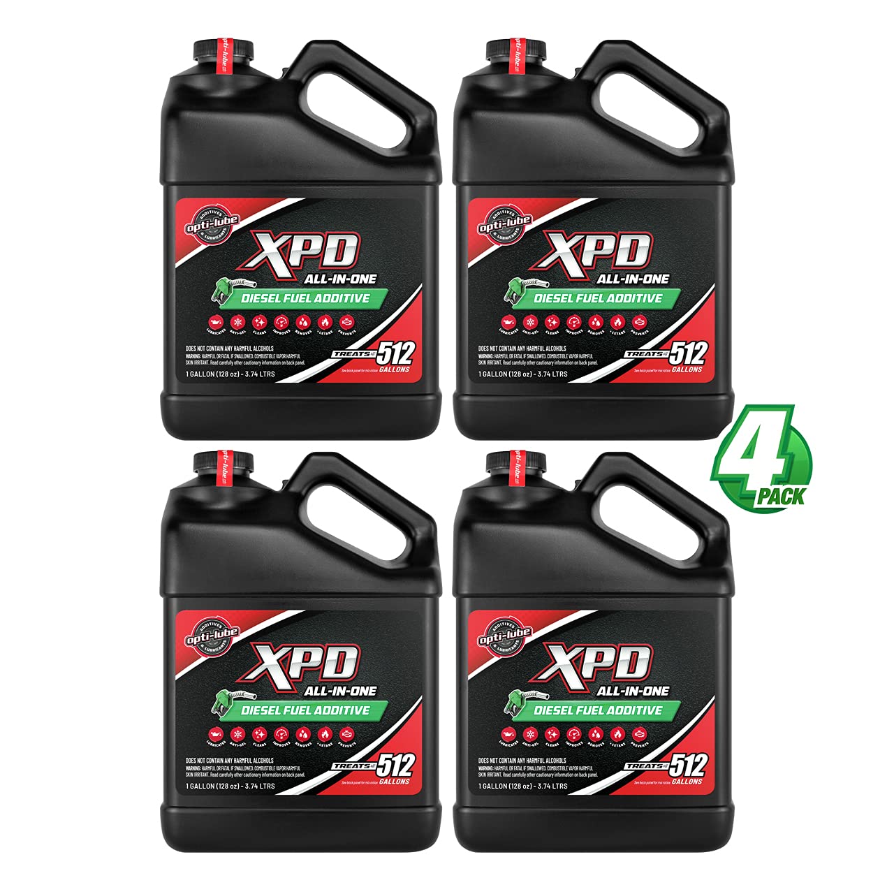 Opti-Lube Xpd All-Season Diesel Fuel Additive - Gallon (4 Gallons (Treats 2048 Gallons))