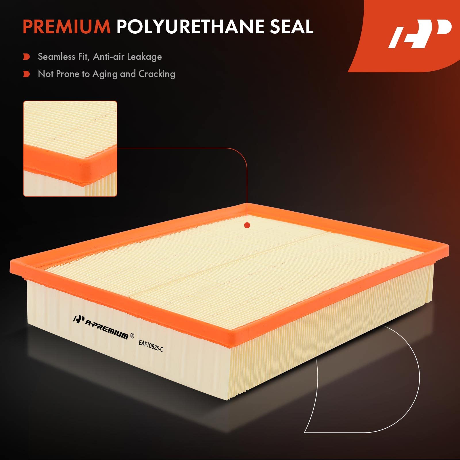 A-Premium Engine Air Filter Compatible With Lexus Gx460 & Toyota 4Runner, Fj Cruiser, 2010-2023, 4.0L 4.6L, Flexible Panel, 12,000 Miles Filter Protection, Replace# 1780138051