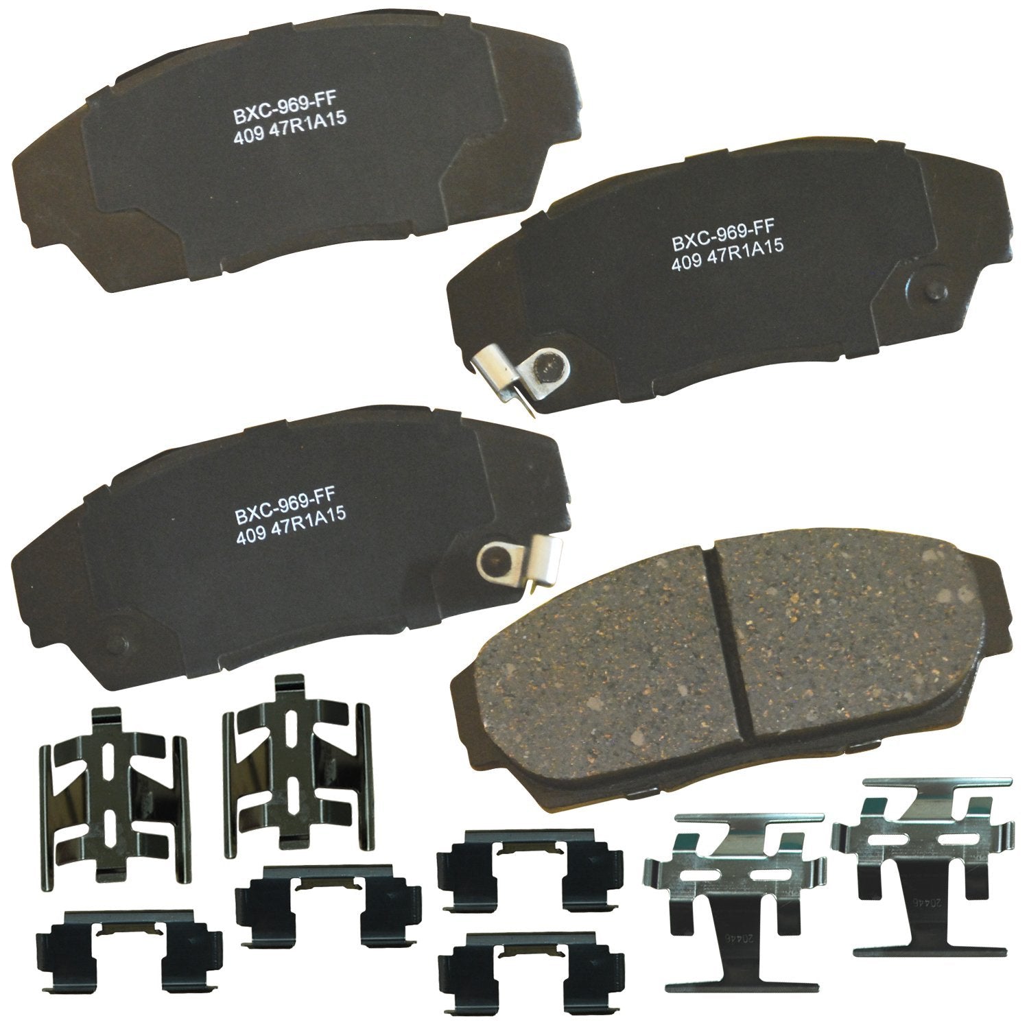 Bendix Premium Sbc409 Ceramic Front Brake Pads For Acura Integra 1993-1990, Legend 1990-1986, Honda Accord 1989-1988, Civic 1993