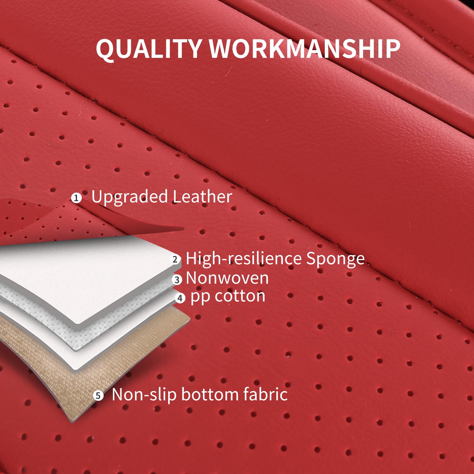 Hchengkikz Seat Covers,Breathable Car Seat Covers Front Seats,Waterproof Car Seat Covers,Universal Anti-Slip Driver Seat Cover F