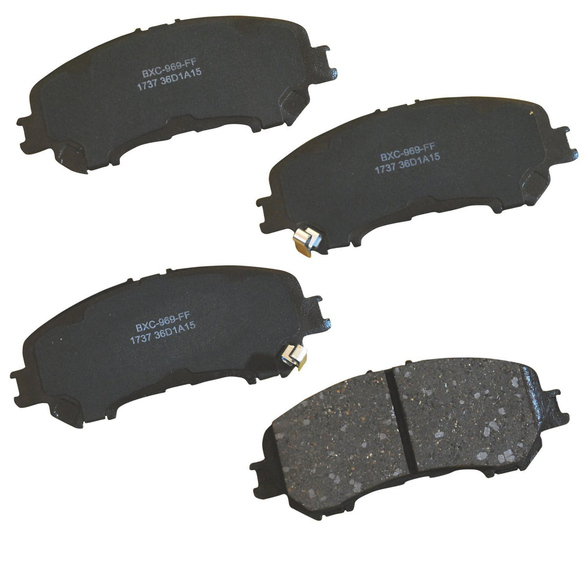 Bendix Premium Sbc1737 Ceramic Front Brake Pads For Nissan Qashqai 2022-2017, Rogue 2020-2014, Rogue Sport 2022-2017, X-Trail 20