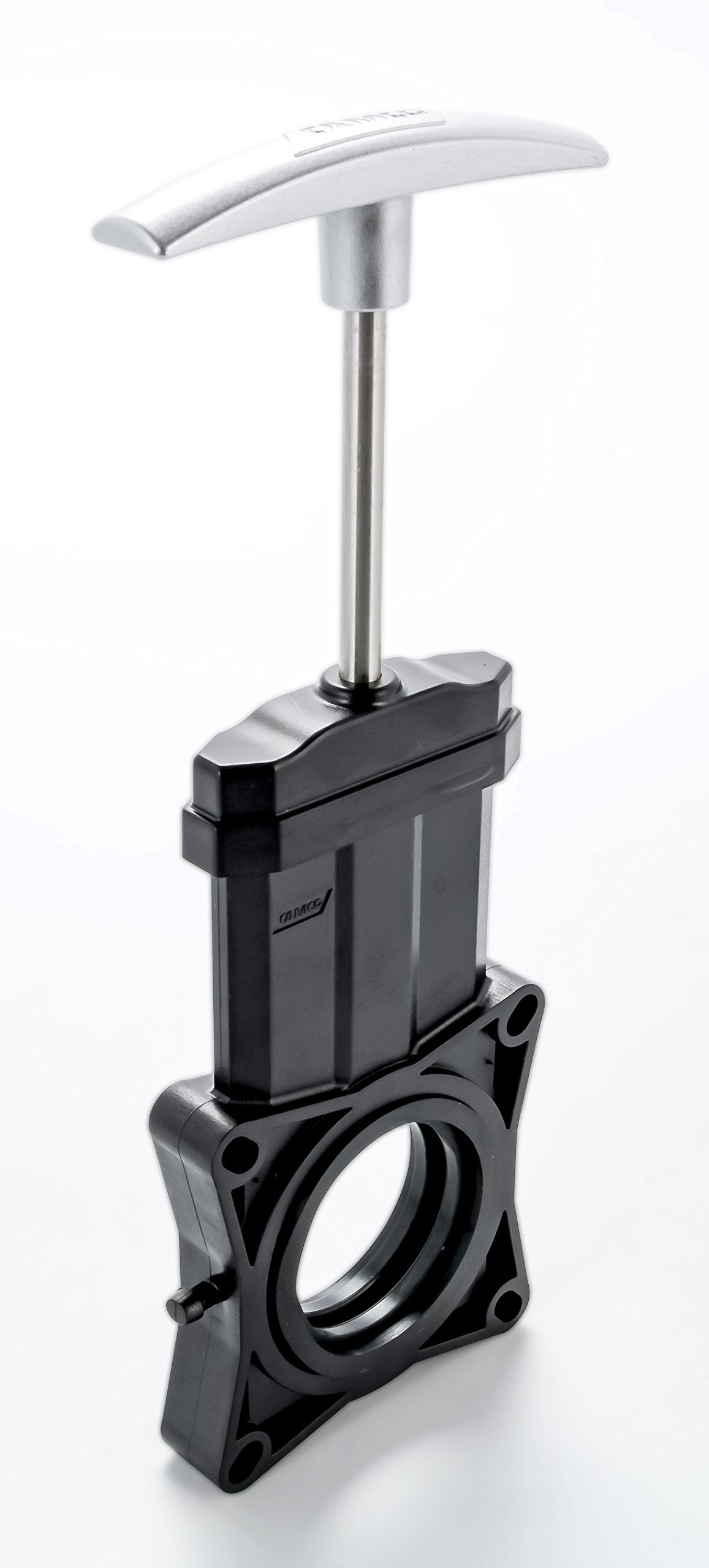 Camco 39501 Rv 1-1/2 Waste Valve With Metal Handle - Easily Replace Worn Or Damaged Waste Valves - Installation Hardware, Black