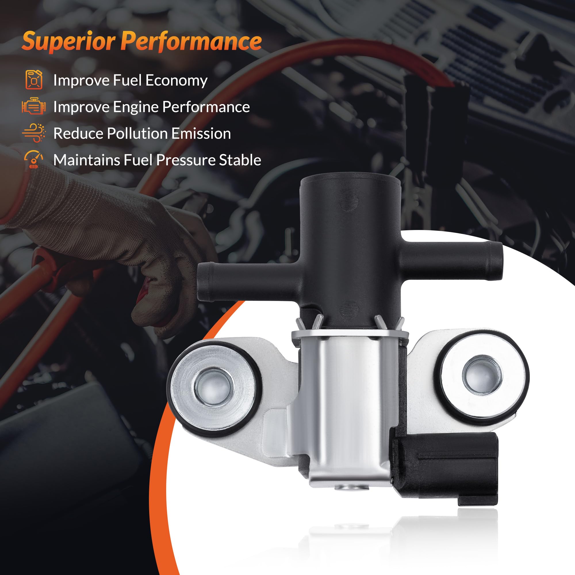 Mirthcos Vapor Canister Purge Valve Solenoid EVAP Compatible for Nissan Sentra 2007-2012, Rogue 2008-2017, Altima, Pathfinder, M