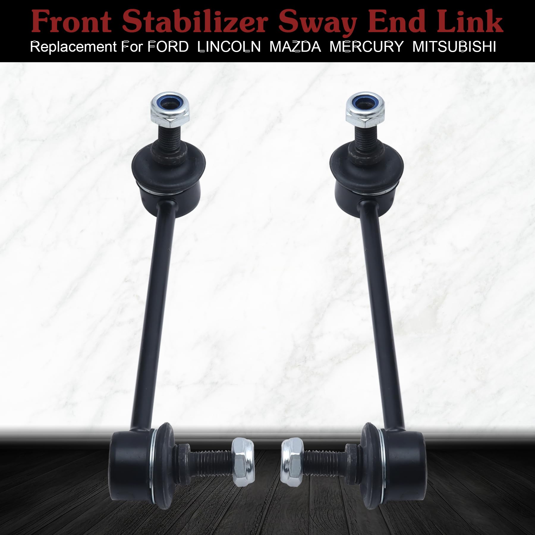 Stiueoav K80250 K80251 Sway Bar Link - Front Stabilizer End Link Compatible With 2006-2010 Fusion?2007-2009 Mkz?2003-2013 6?2006