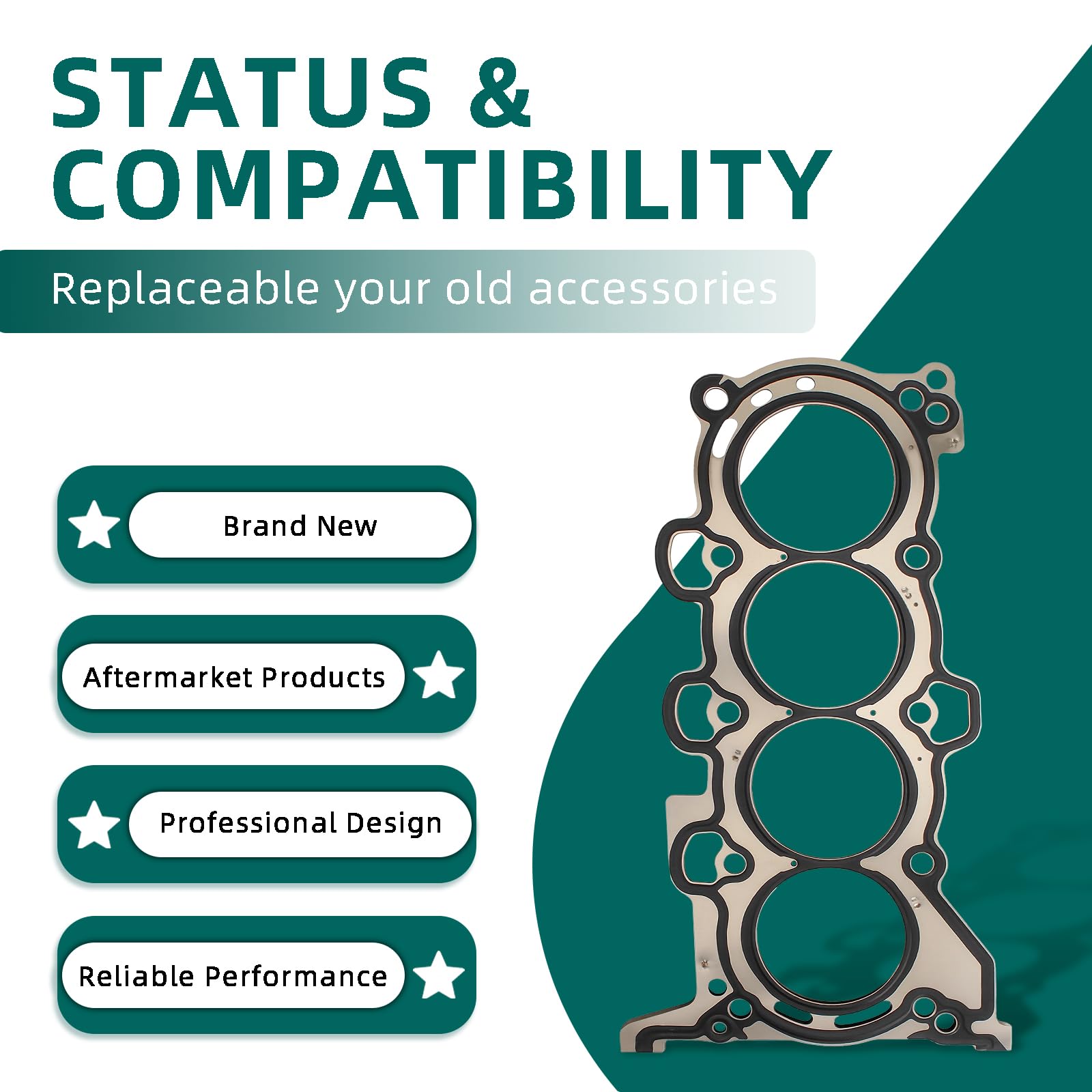 AUTOKAY 22311-2E100 Engine Cylinder Head Gasket Fits for Elantra Kona Forte 2.0L 17-20 223112E100