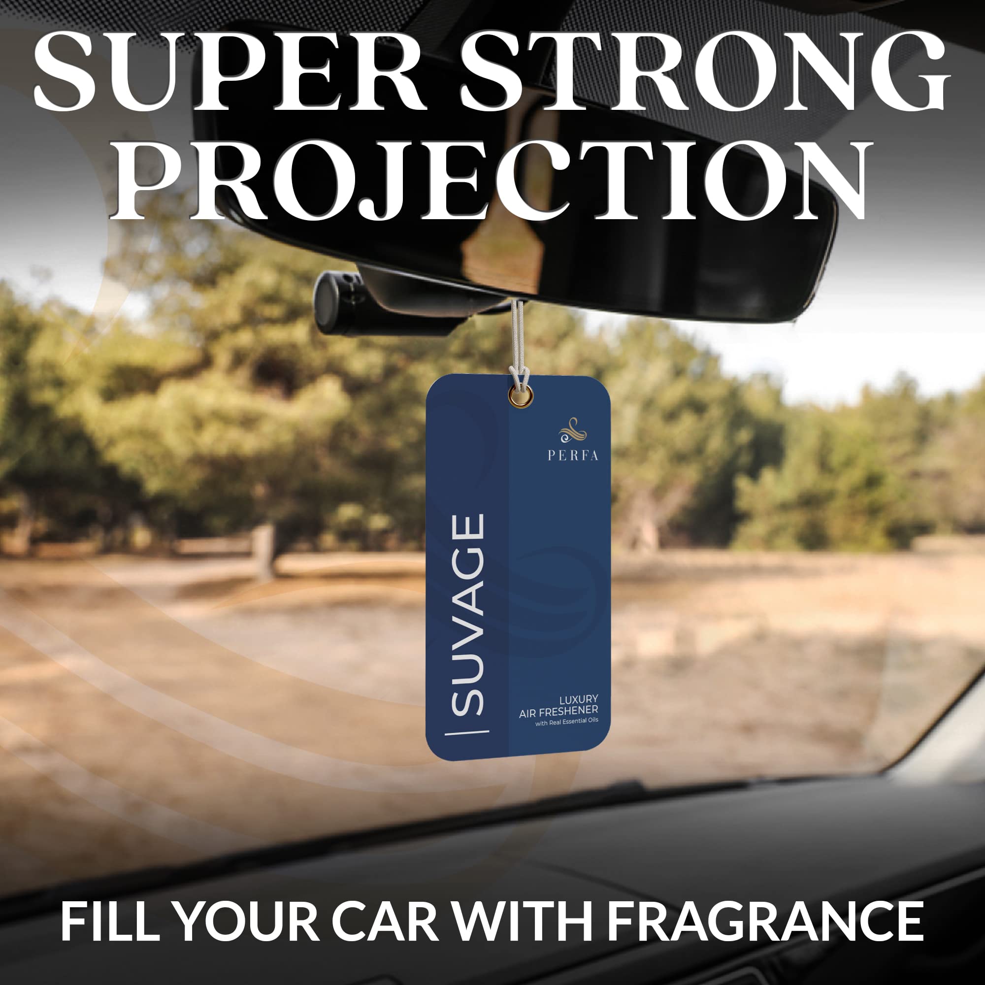 Savage Disposable Card Freshener For Men | Car Scents Air Freshener With Sauvage Fragrance | Strong Car Perfume Air Freshener Wi