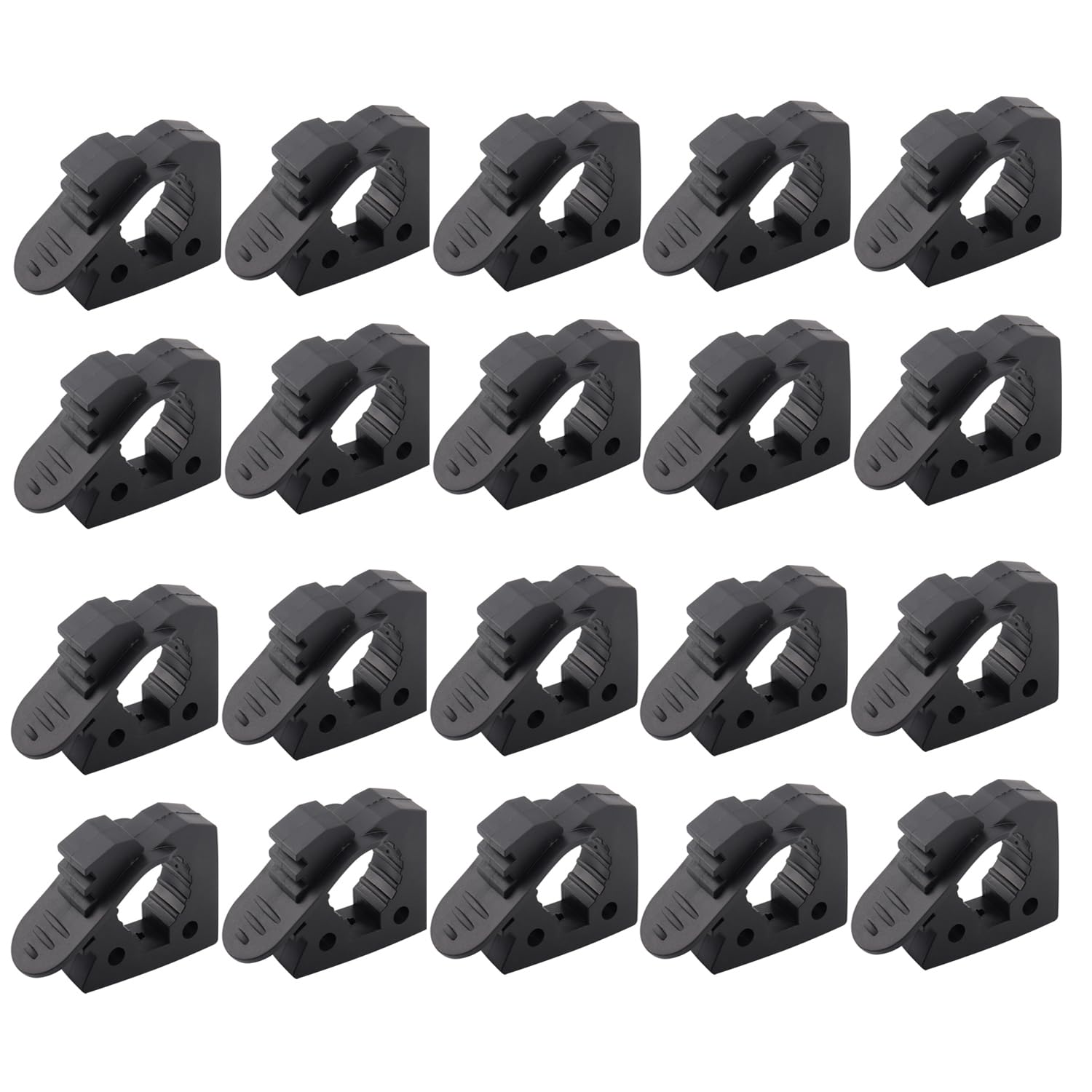 Quick-Release Clamp Mount Rubber Clamp Grip for 1/7'' to 1-3/7'' Diameter Tools and Equipment Used on Off-road vehicle, UTV, ATV