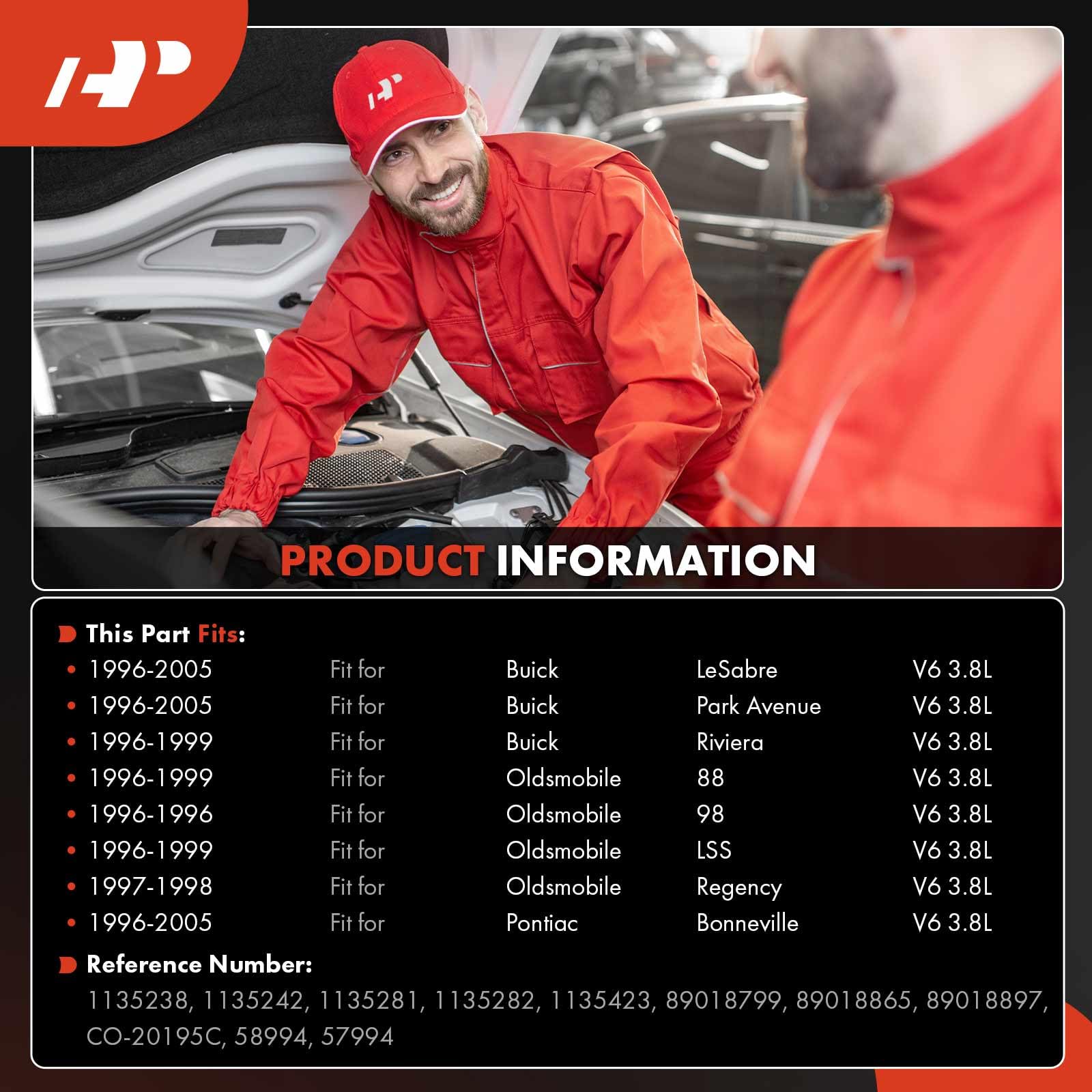 A-Premium Air Conditioner AC Compressor with Clutch Compatible with Buick LeSabre, Park Avenue, Riviera & Oldsmobile 88, 98, LSS