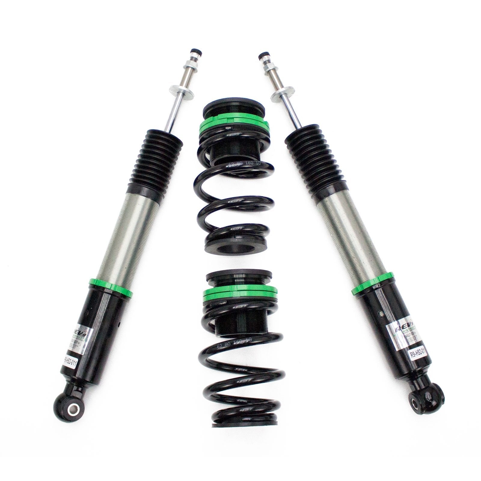Rev9 R9-Hs2-011_1 Hyper-Street Ii Coilover Suspension Lowering Kit, Mono-Tube Shock W/ 32 Click Rebound Setting, Full Length Adjustable, Compatible With Honda Civic None-Si (Fb/Fg) 2012-15