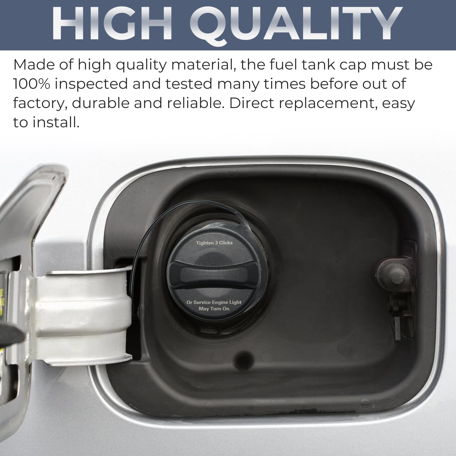 Gas Cap Fuel Cap For Chevrolet Gmc Cadillac, 2005-2011 Silverado/Sierra 1500(Not Included Classic&Hd), 2005-2011 Tahoe/Yukon/Sub