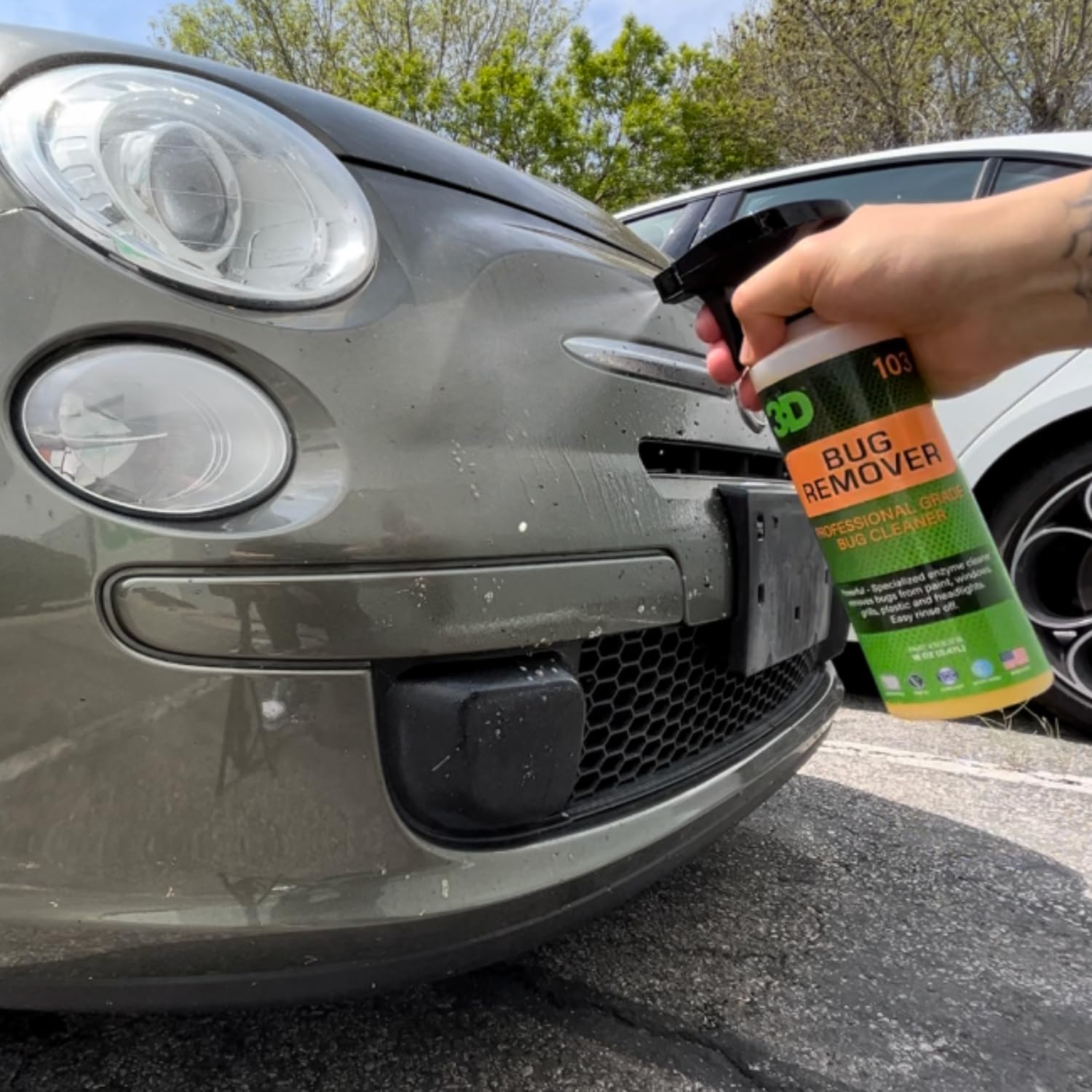 3D Bug Remover - All Purpose Exterior Cleaner & Degreaser To Wipe Away Bugs On Plastic, Rubber, Metal, Chrome, Aluminum, Windows