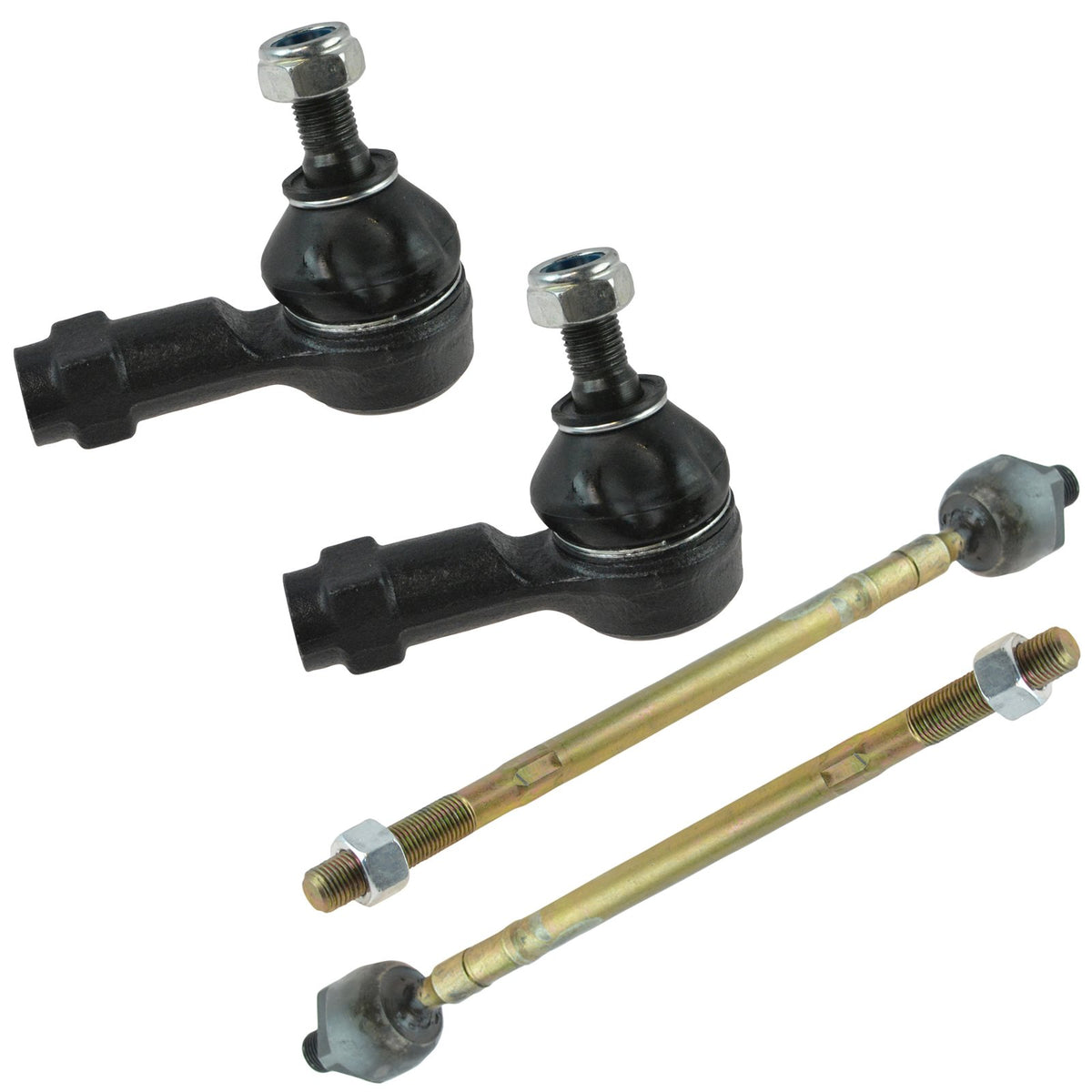Trq Front Tie Rod Set Compatible With 2000-2005 Hyundai Accent
