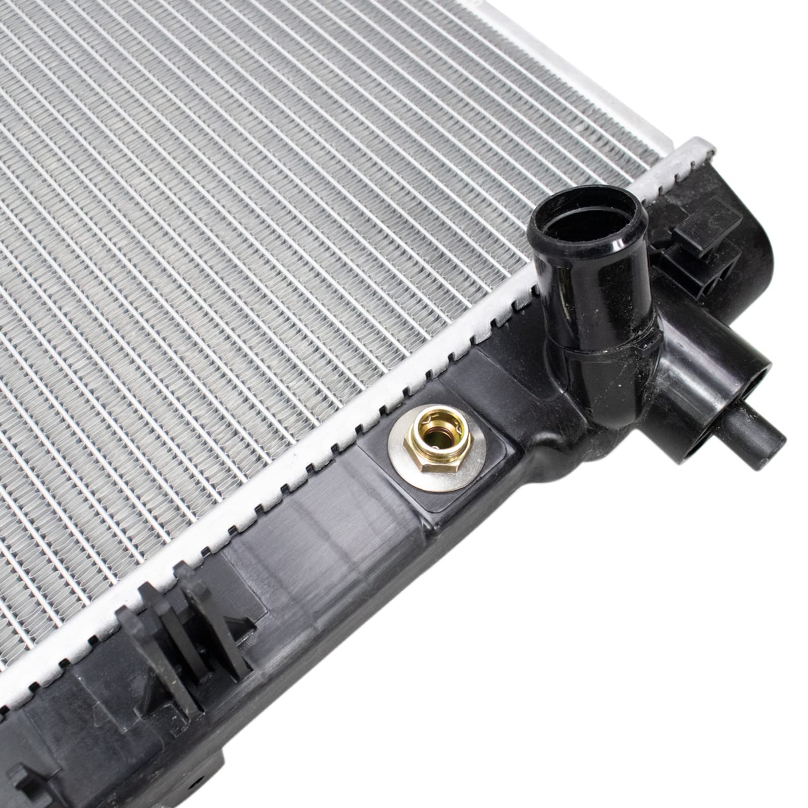 Trq Radiator Assembly Aluminum Core Compatible With 12-15 Chevrolet Camaro Cu13341 Cu13345 Gm3010554