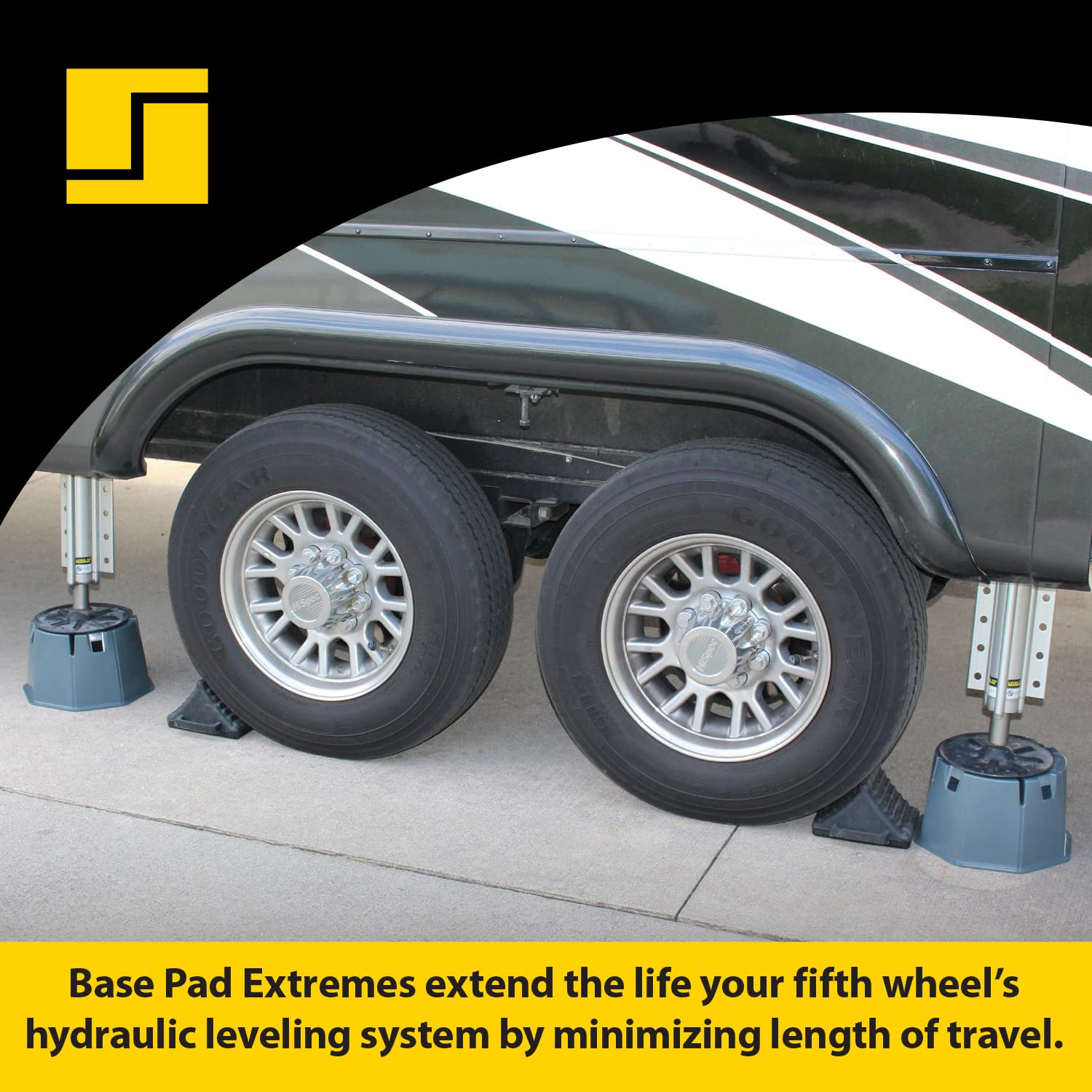 Stromberg Carlson Jbp-Fwkit Fifth Wheel Leveler Kit - Heavy Duty Rv Stabilizer System With Adjustable Heights For Enhanced Stability And Safety