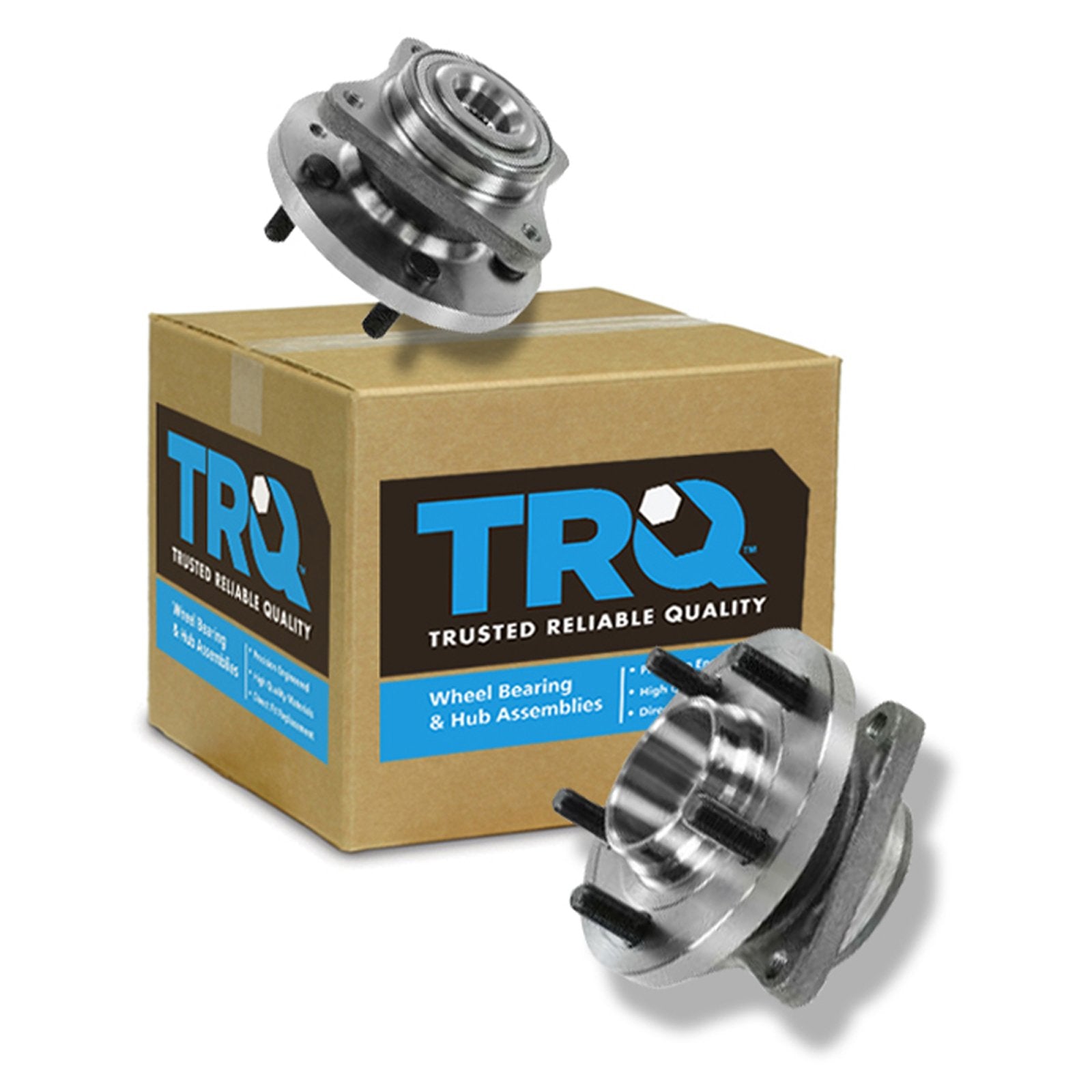 Trq Front Wheel Hub Bearings Assembly Set Compatible With 2004-2009 Toyota Prius