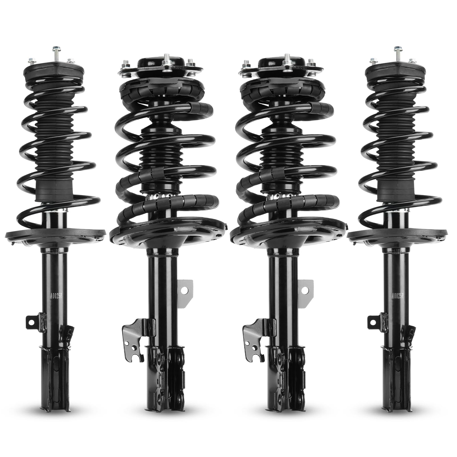 Front & Rear Struts w/Coil Springs for 2007 2008 2009 2010 2011 Toyota Camry 2.4L 2.5L (Exc. SE), Shock Absorbers Replace for 17