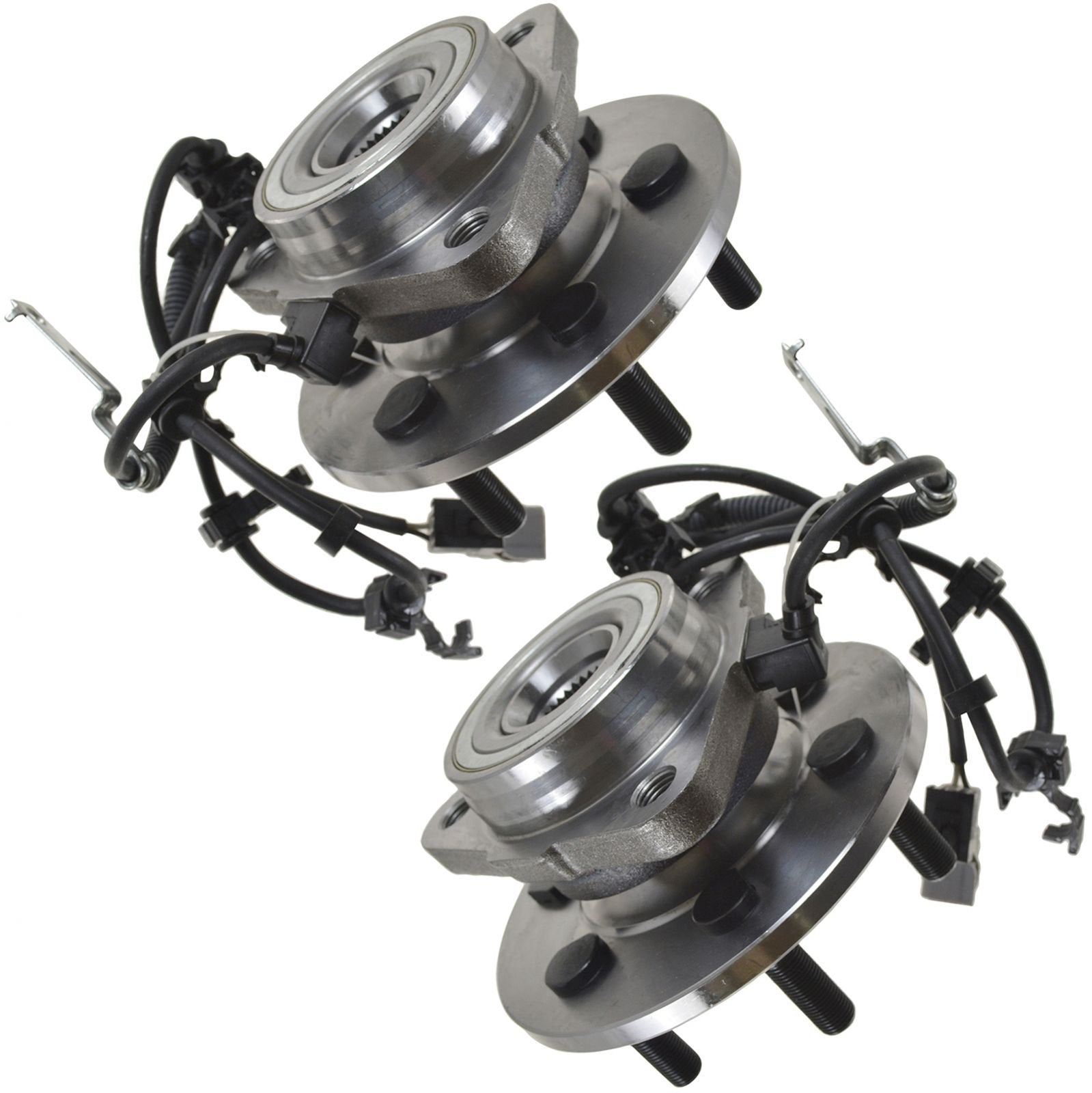 Trq Front Wheel Hub Bearings Assembly Set Compatible With 1997-2004 Dodge Dakota 1998-2003 Durango