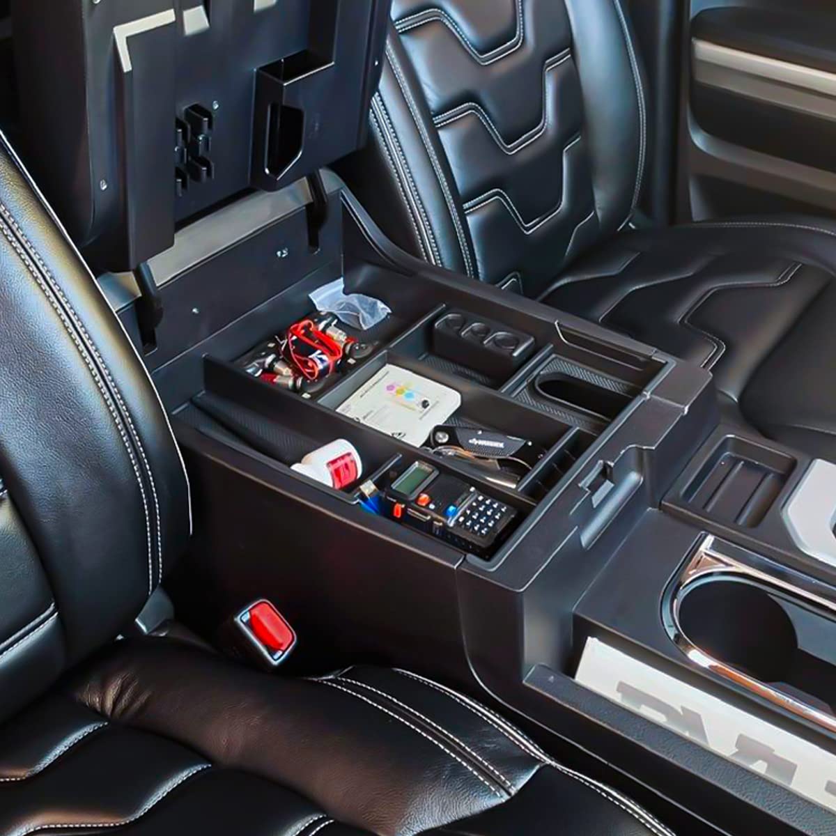 Edbetos Center Console Tray Organizer Compatible With Toyota Tundra 2014 2015 2016 2017 2018 2019 2020 2021 Accessories, Armrest