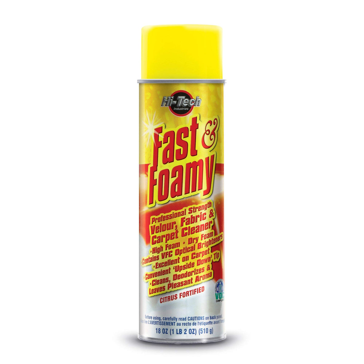Hi-Tech Fast & Foamy Foaming Carpet And Upholstery Cleaner