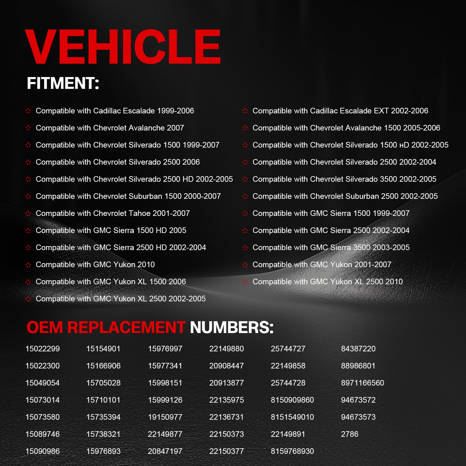GZGN Engine Cooling Fan Clutch 2786 Compatible with Chevy Silverado 1500 2500 3500, Tahoe 2001-2004, Suburban & GMC Sierra, Yuko