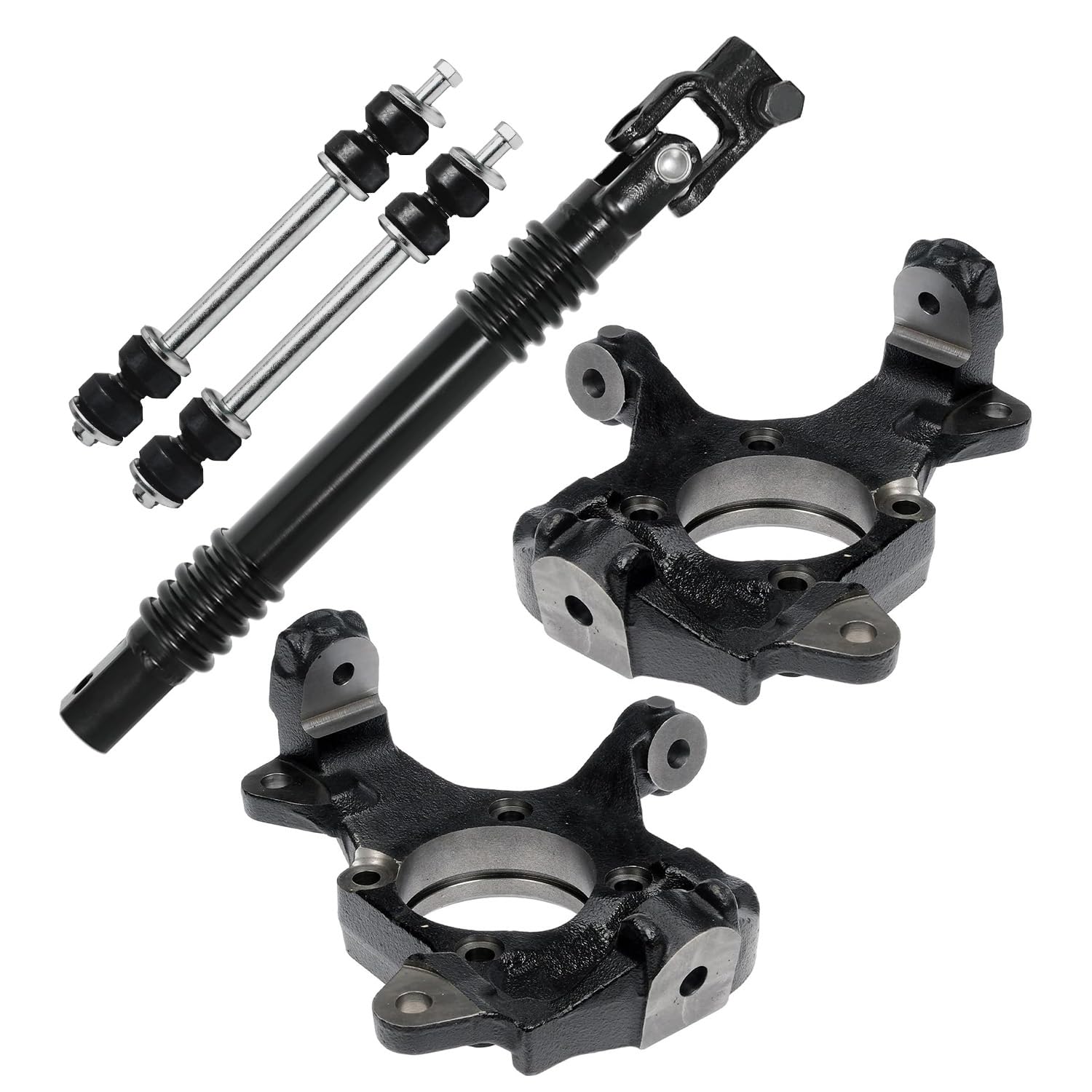 Detroit Axle - 5pc Front Knuckles Kit for Chevrolet GMC Silverado Sierra 2500HD 3500 1500HD 2500, Sierra 3500 Classic, Front Ste