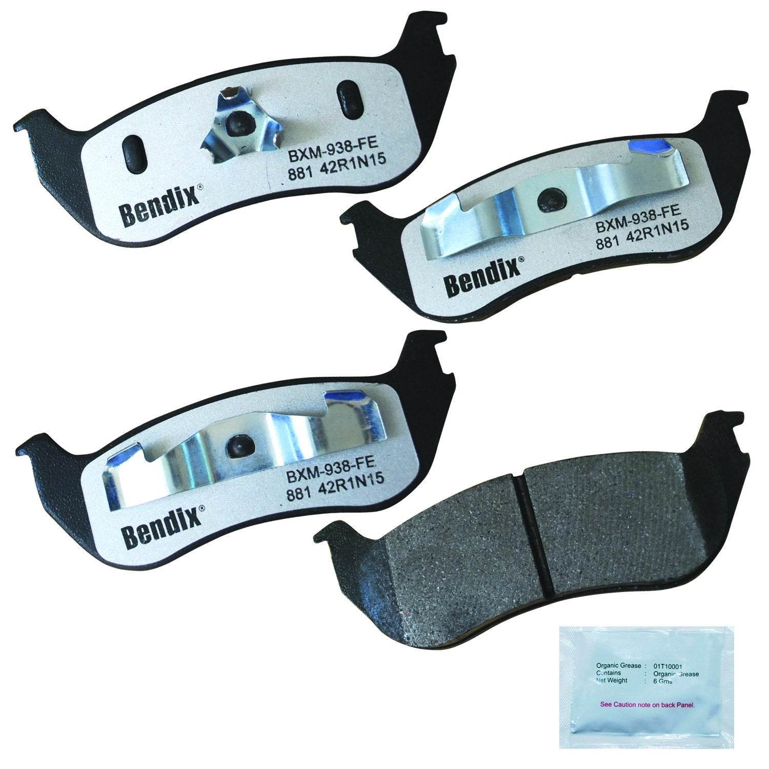 Bendix Fleet Metlok Mkd881Fm Semi-Metallic Rear Brake Pads For Ford Explorer 2005-2002, Explorer Sport Trac 2003, Mercury Mounta