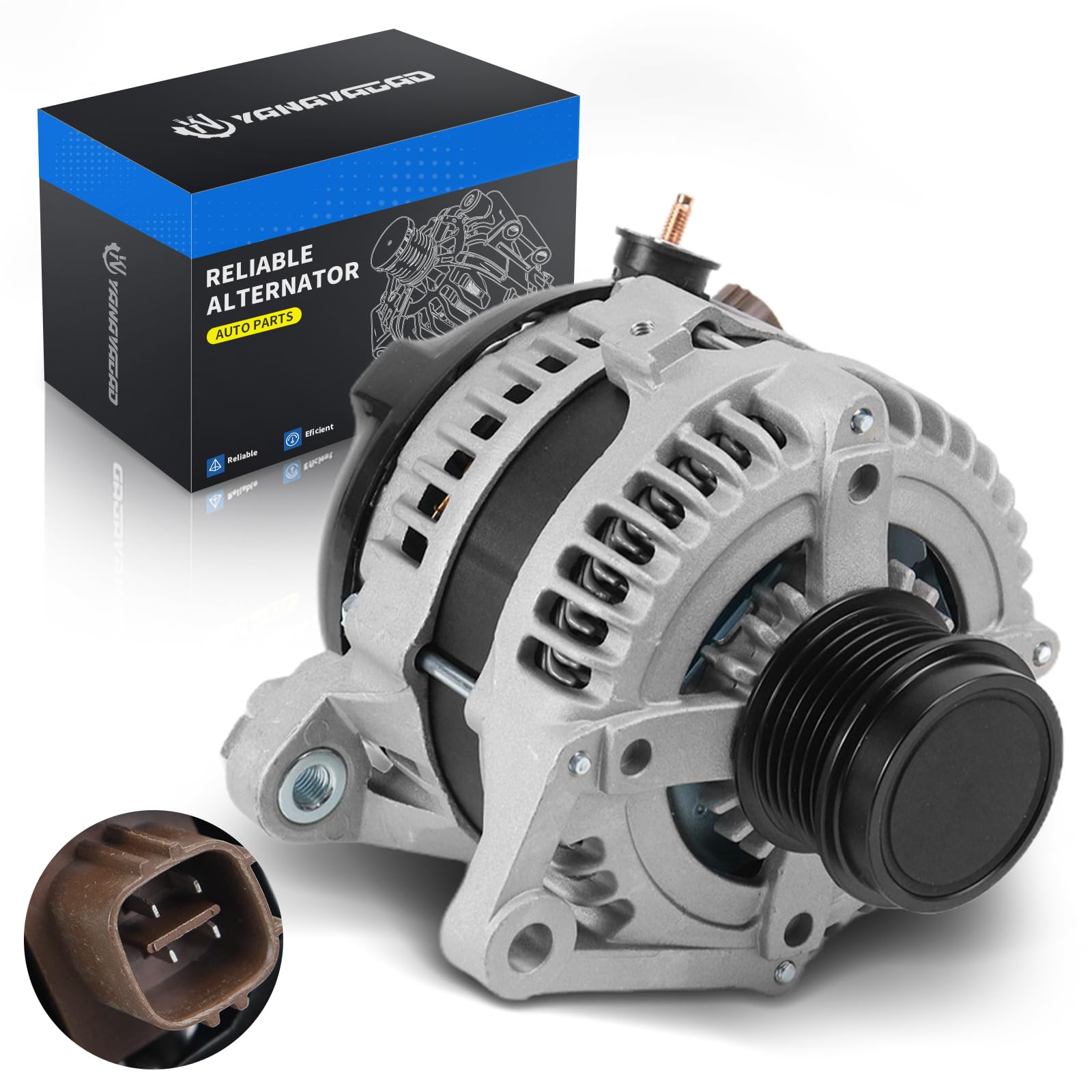 YINAVAGAD 27060-36011 Alternator for Toyota Camry L/LE/SE/XLE/XSE 2.5L L4 2012-2015, for RAV4 2.5L L4 2009-2012, for Toyota Scio