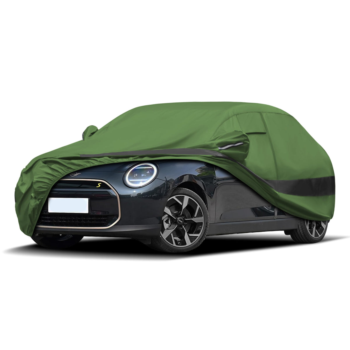 Jurmon Heavy Duty Outdoor Car Cover Compatible With Mini Cooper 2 Door,Waterproof All Weather For Automobiles, Outdoor Full Cove