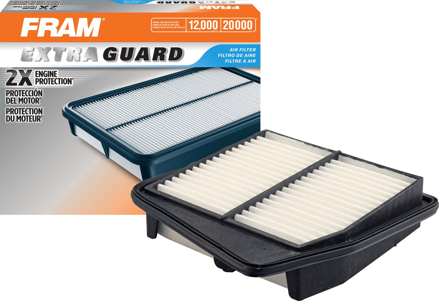 FRAM Extra Guard CA10802 Replacement Engine Air Filter for Select 2009-2014 Acura TSX (2.4L), Provides Up to 12 Months or 12,000