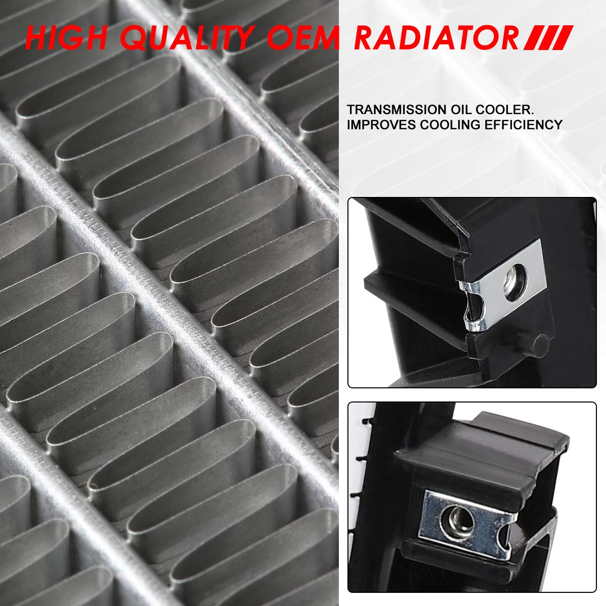 Auto Dynasty Radiator Compatible With 02-05 Ford Explorer Mercury Mountaineer, Dpi 2342 Factory Style 1-Row Cooling Radiator, Al