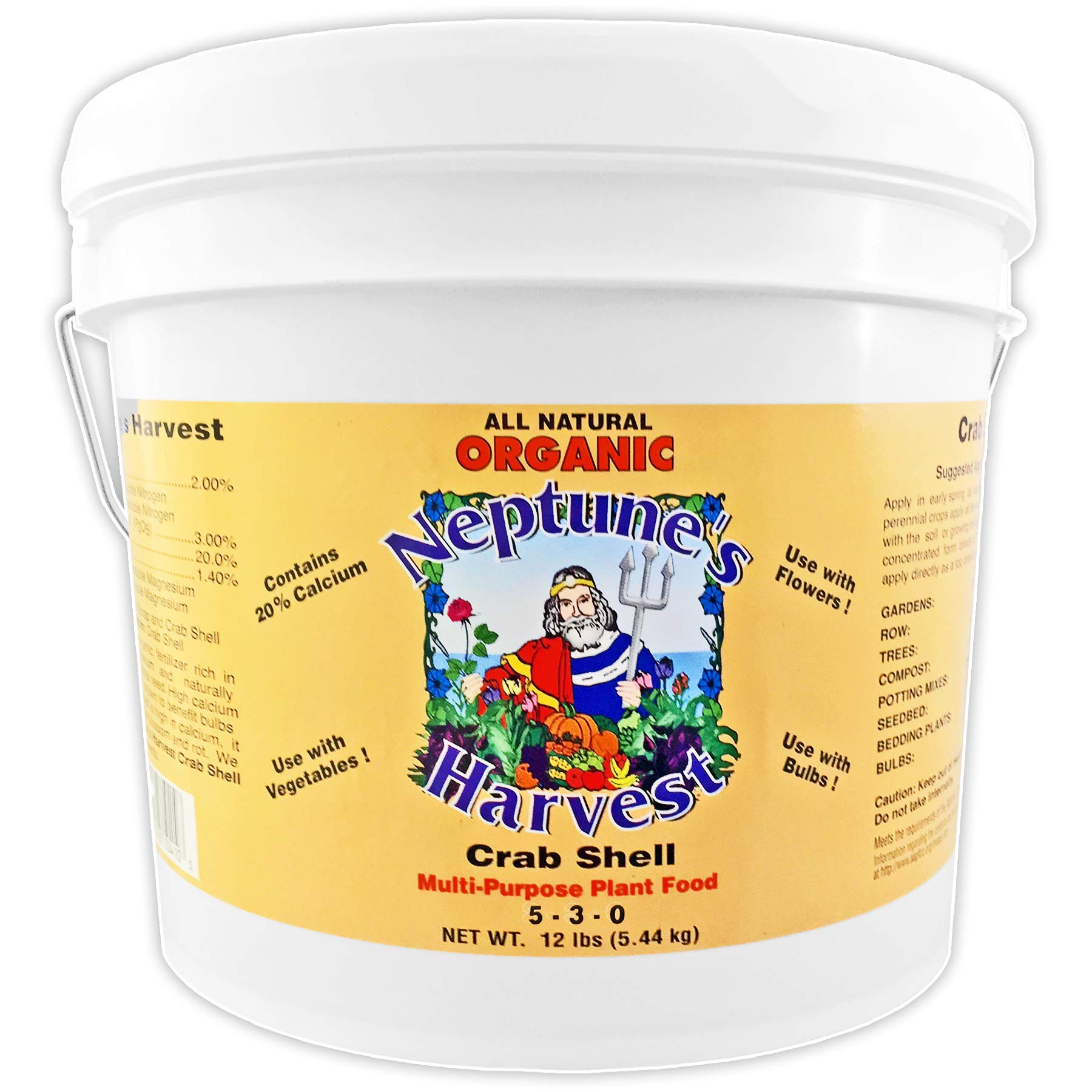 Neptune's Harvest Crab & Lobster Shell Fertilizer, 12 lb, Brown/A, Model CS612