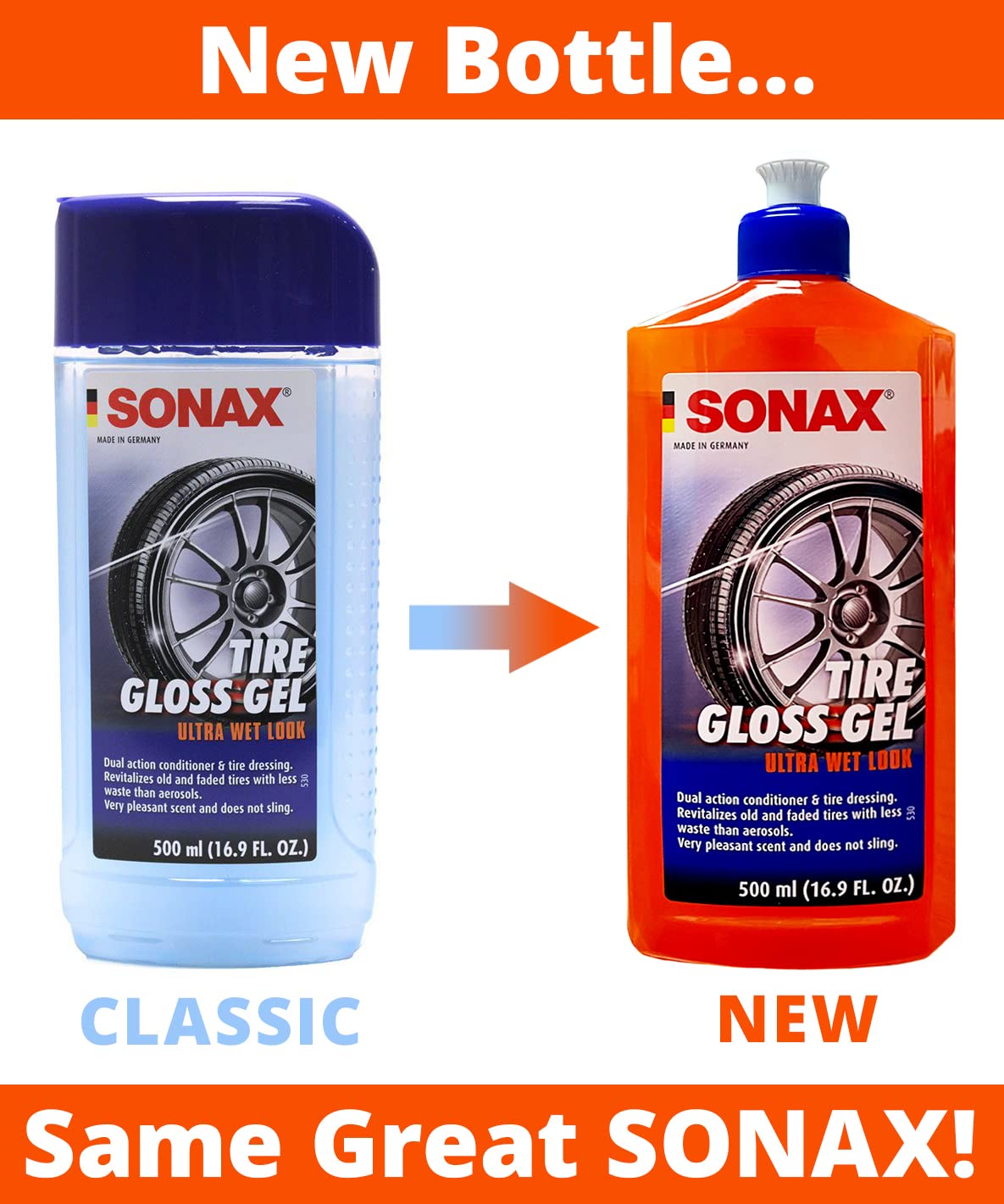 Sonax (235200-755) Tire Gloss Gel - 16.9 Fl. Oz.