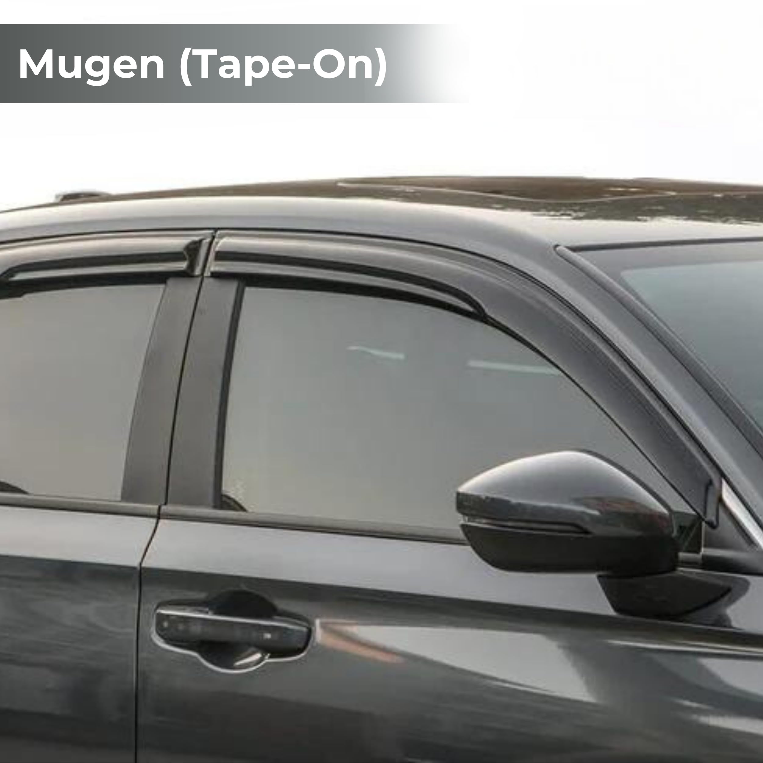 Ig Window Visor For Subaru Outback 2020-2024, Rain Guard Tape-On Extra Durable Sun Wind Side Vent Window Deflector Mugen Style,