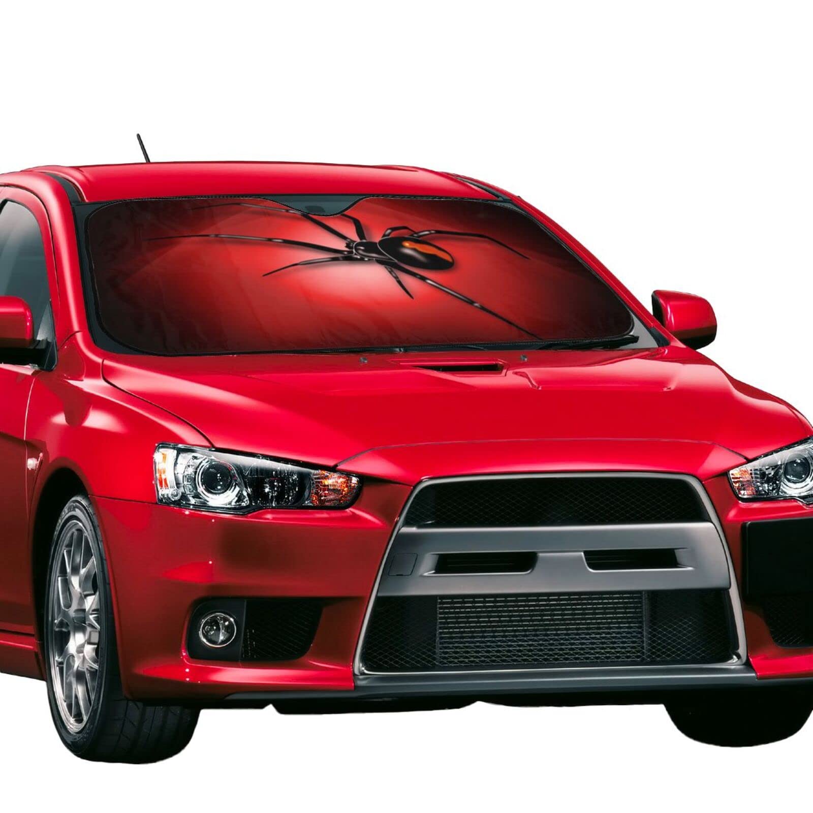 Widow Spider Car Front Windshield Sun Shade,Auto Sunshade For Car Truck Suv - Blocks Uv Rays Sun Visor Protector (51'' X 27.5''I