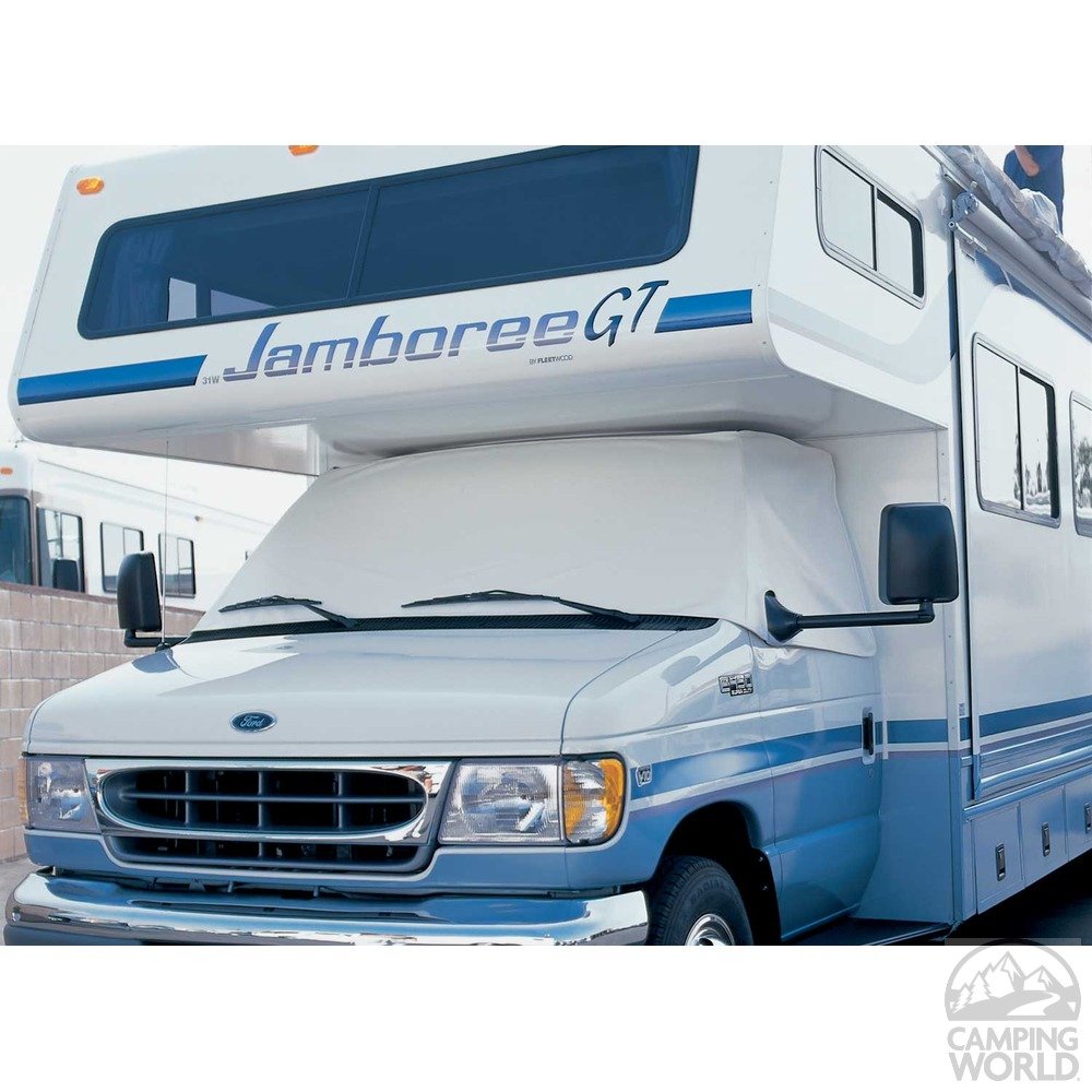 ADCO 2411 Class C Dodge RV Motorhome Windshield Cover, White