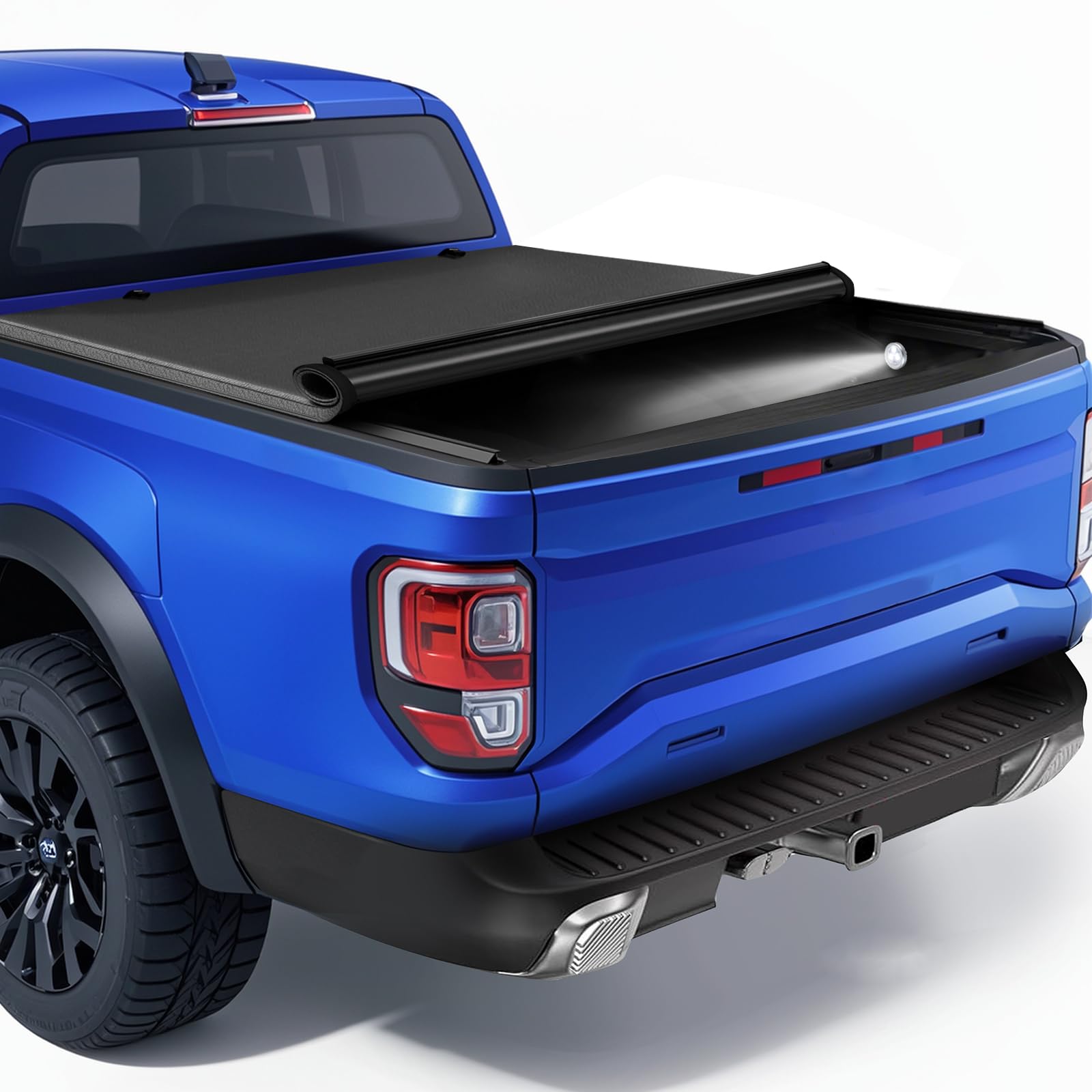 PZ Soft Roll-Up Tonneau Cover Replacement for 2022-2025 Ford Maverick 4.6Ft 54.4 in Black Truck Bed Cover