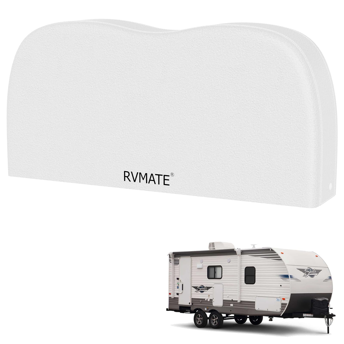 Rvmate Rv Tire Covers, Dual Axle Wheel Cover (1 Pack) Fits 27''-30'' Diameter Tires, Waterproof Anti-Uv White Dual Tire Covers R