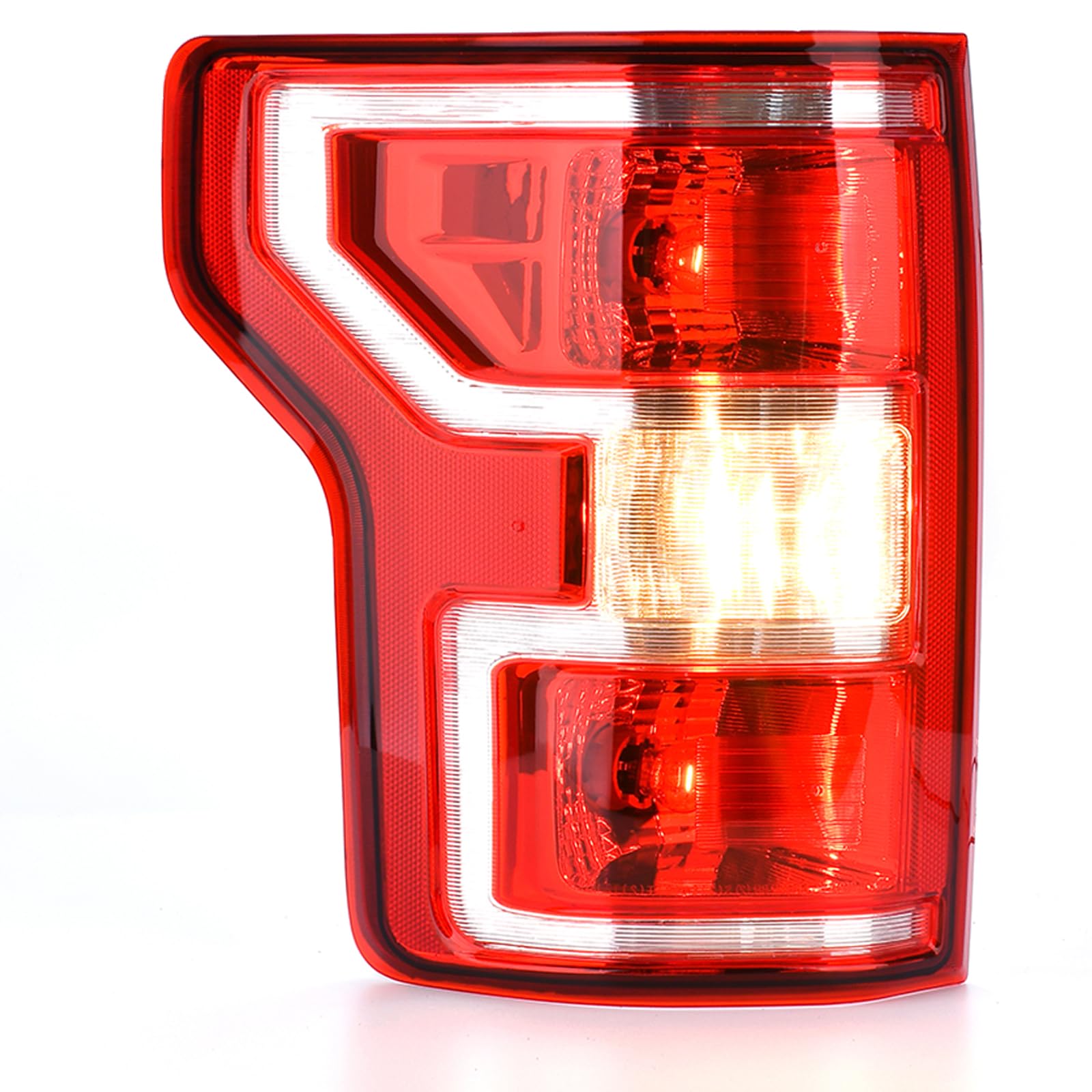 Nakuuly Tail Light Compatible With 2018 2019 2020 Ford F150 F-150 Left Driver Side Taillight Rear Brake Lamp Signal Assembly Wit