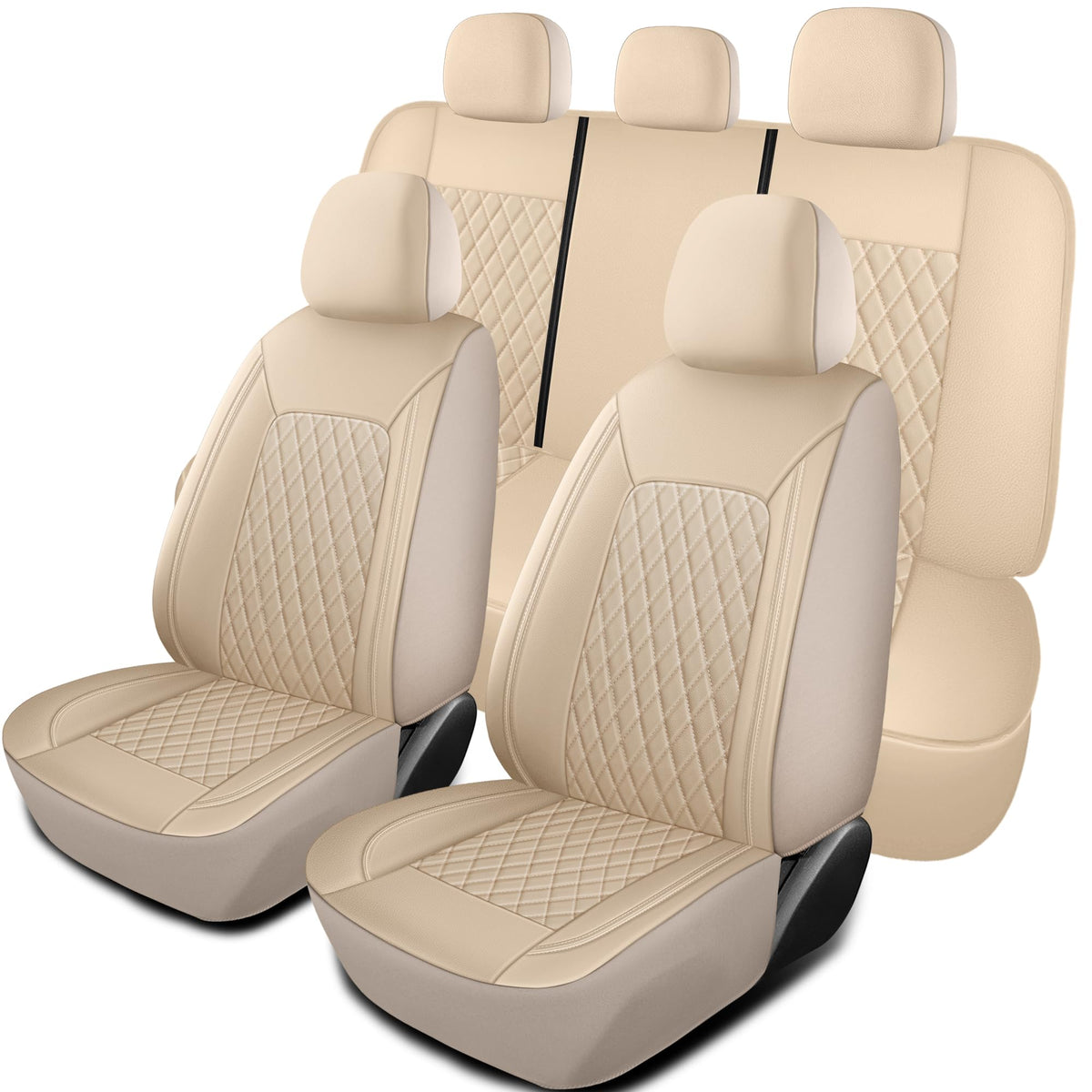 HChengkikz Seat Covers for Cars,Breathable and Waterproof Car Seat Covers,Premium Automotive Airbag Compatible Universal Fit for