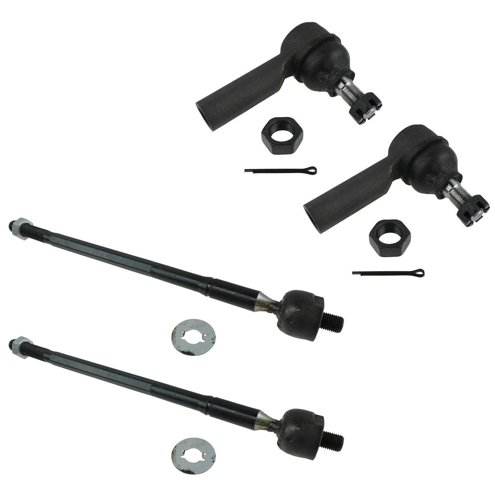 Trq Front Tie Rod Set Compatible With 2003-2006 Pontiac Vibe Toyota Matrix