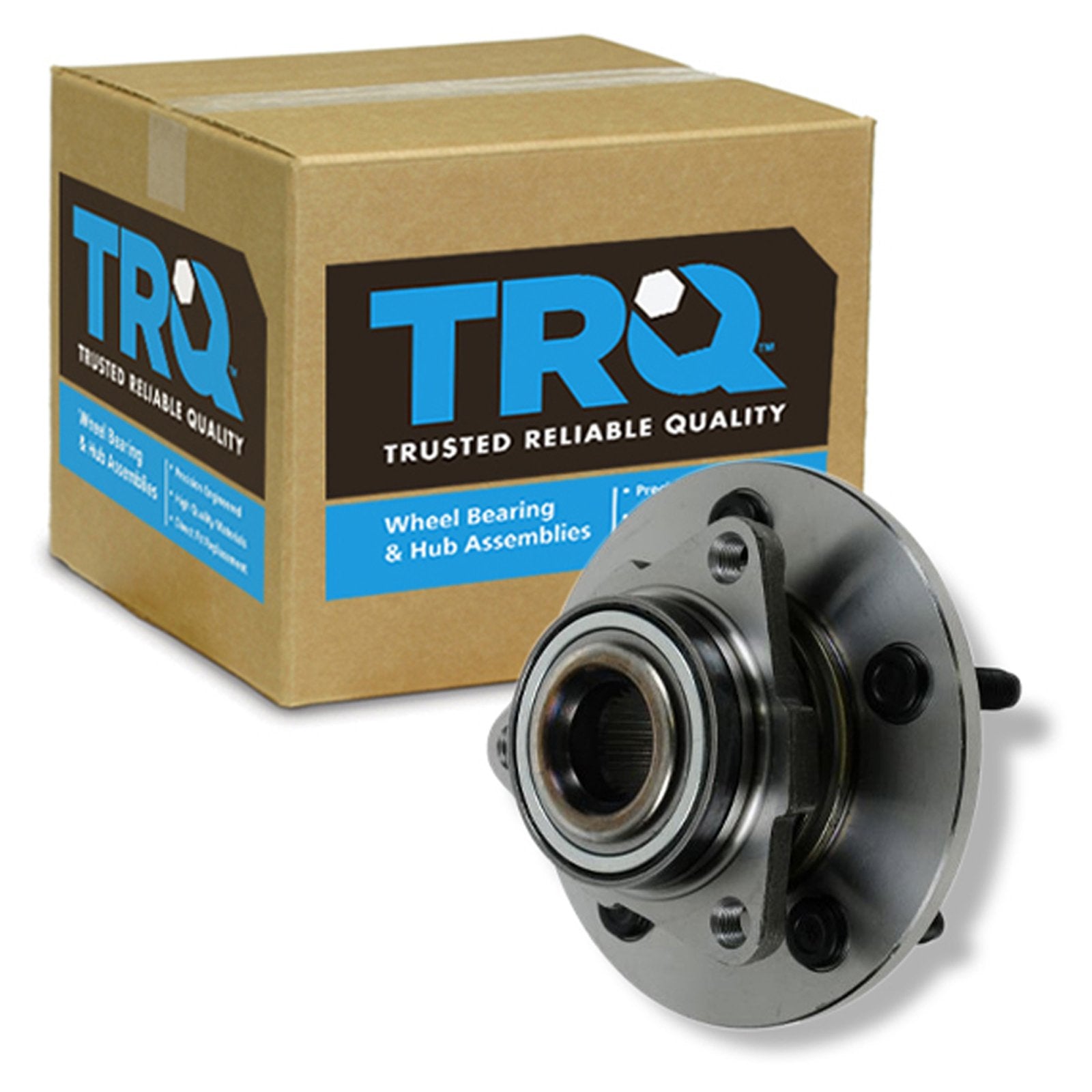 Trq Front Rear Wheel Bearing & Hub Assembly With Abs Sensor Compatible With 2002-2008 Dodge Ram 1500