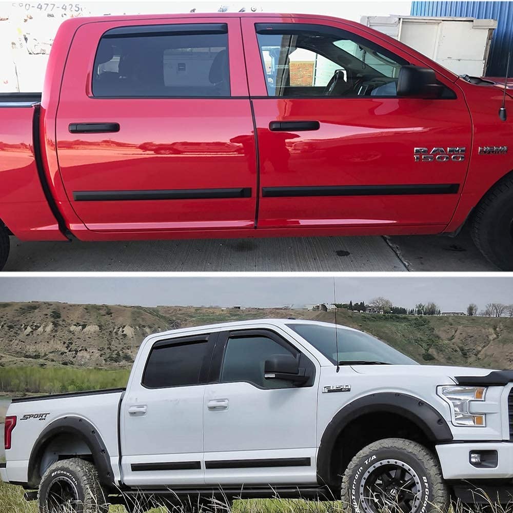 Sbwlkj 25Ft Automotive Trim Molding Glossy Black 1-3/16''(30Mm) Heavy Duty Car Side Moldings(Self Adhesive) Uv-Protected Scratch