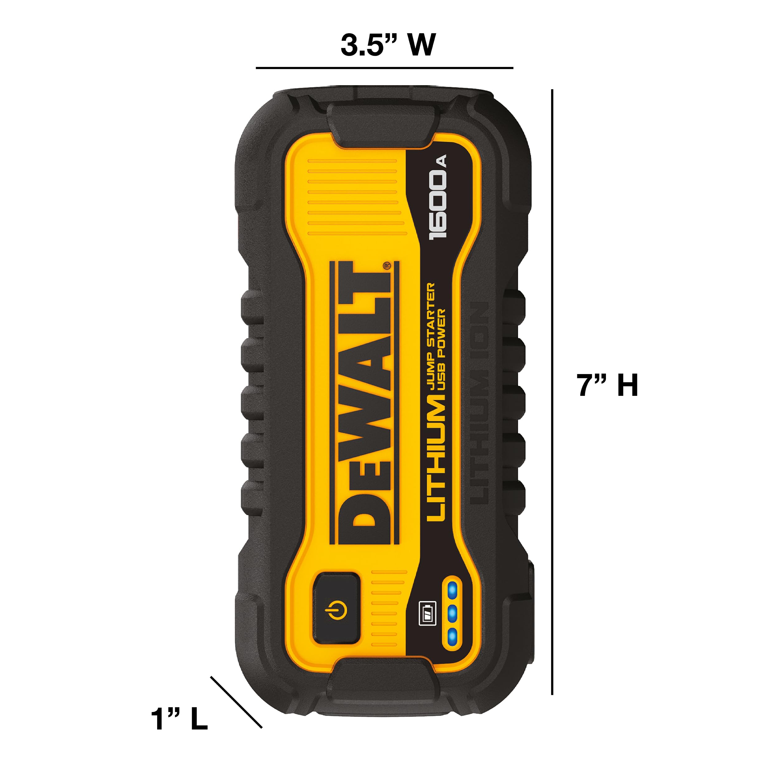 Dewalt Dxaelj16 1600 Peak Amp Jump Starter Battery Booster With Usb Power Station
