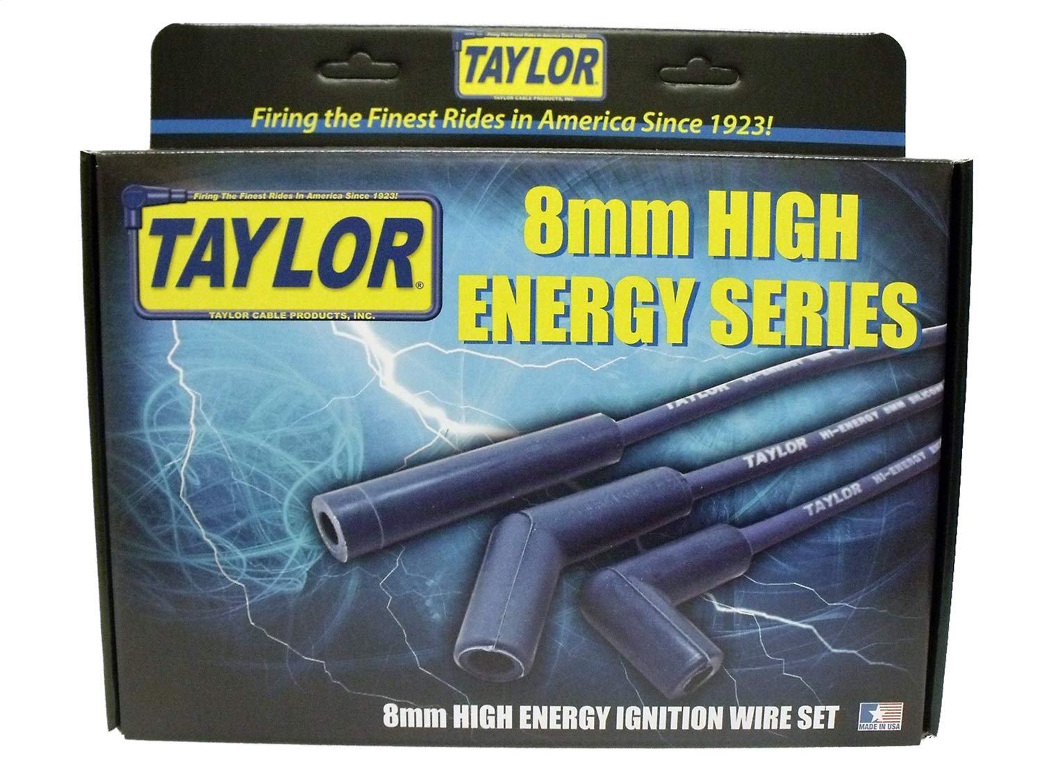 Taylor Cable 64658 Hi Ene Cust 8Cyl Blu, Blue