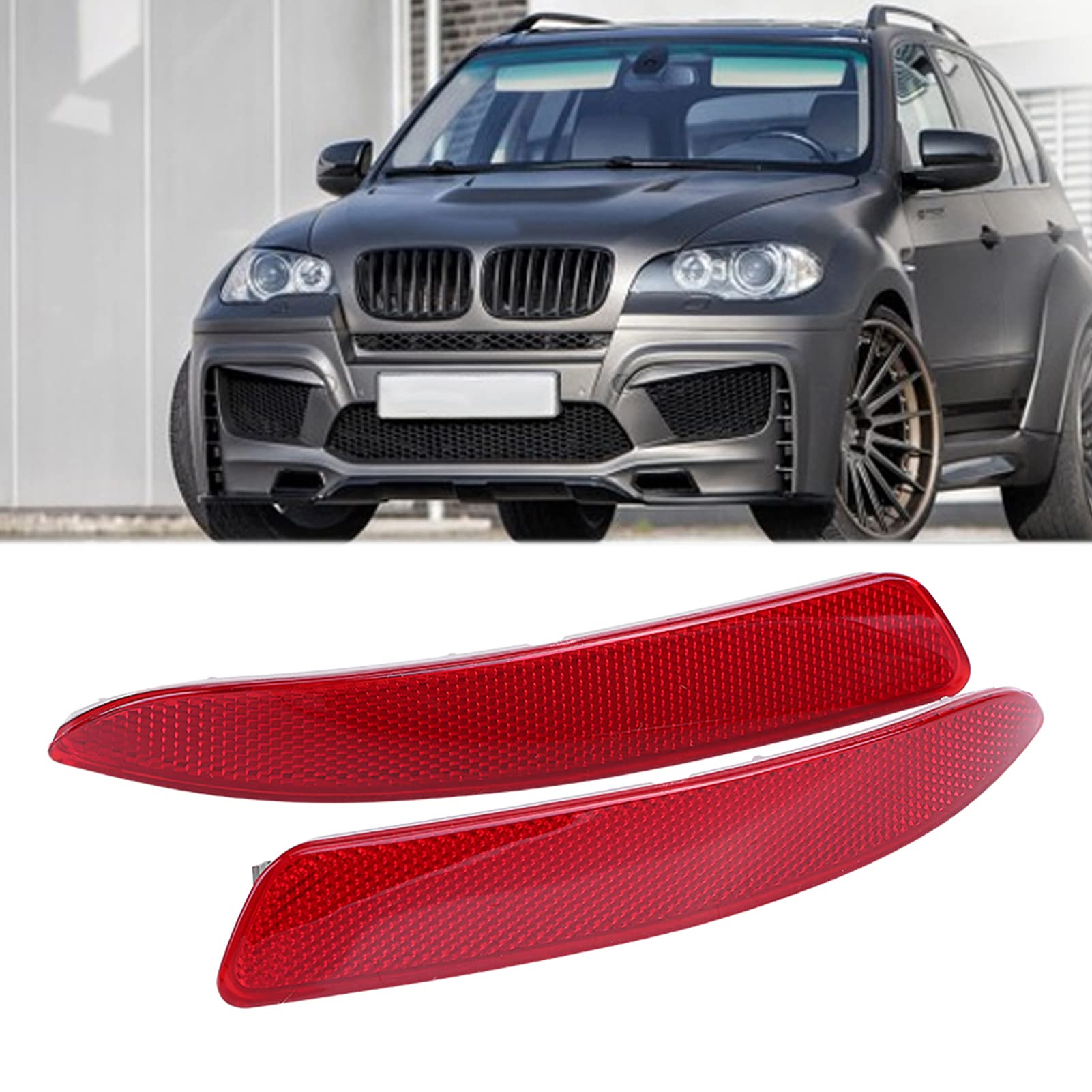 Bumper Reflector, x5 accessories Pair of Rear Bumper Reflector Rear Bumper Reflector, for E70 X5 2007 2013 63217158949 632171589