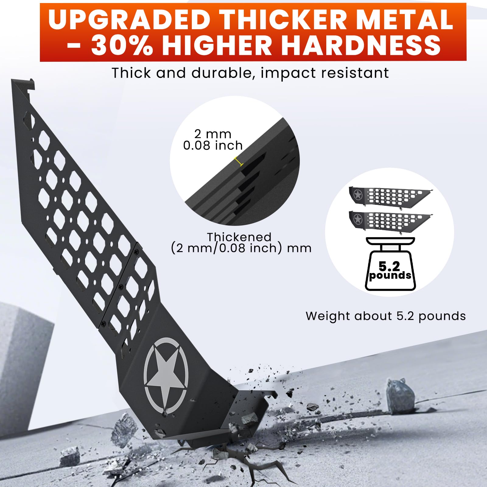 Metal Front Door Storage Box Pockets Fit for Jeep Wrangler,Door Side Insert Organizer for Jeep Wrangler JL JLU 4XE 2018-2025 & G