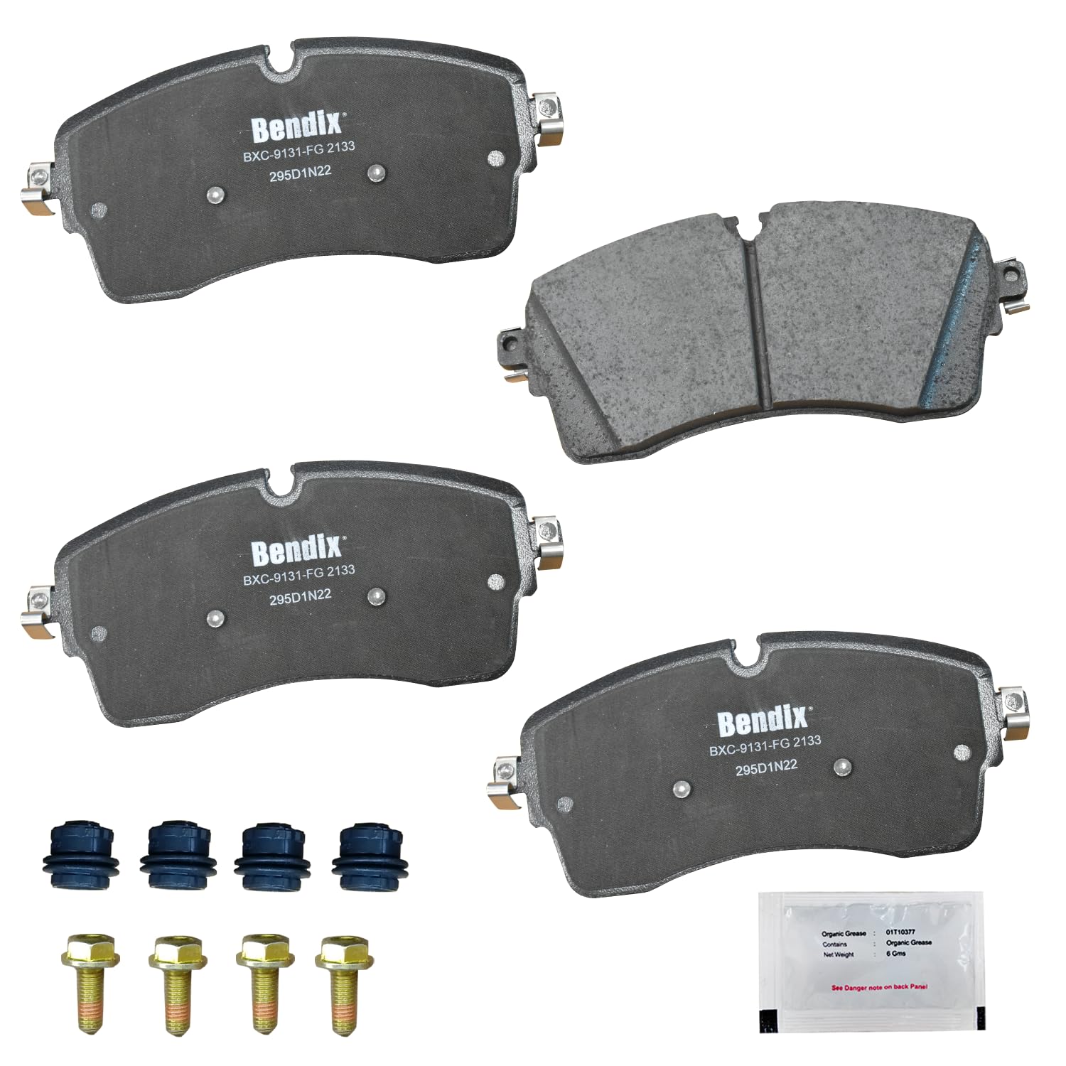 Bendix Priority1 Cfc2133 Ceramic Front Brake Pads For Select Models Jaguar E-Pace,Land Rover Defender 90,Defender 110,Discovery,