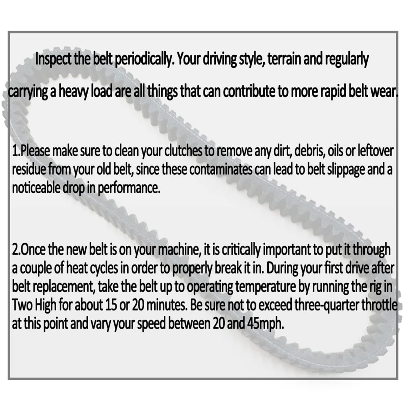 QYMOTO Hisun Drive Belt for Hisun Sector Vector 450,500,550,700,750,Axis500,Axis700,MSU500,Coleman UT500 550,Cub Cadet Challenge